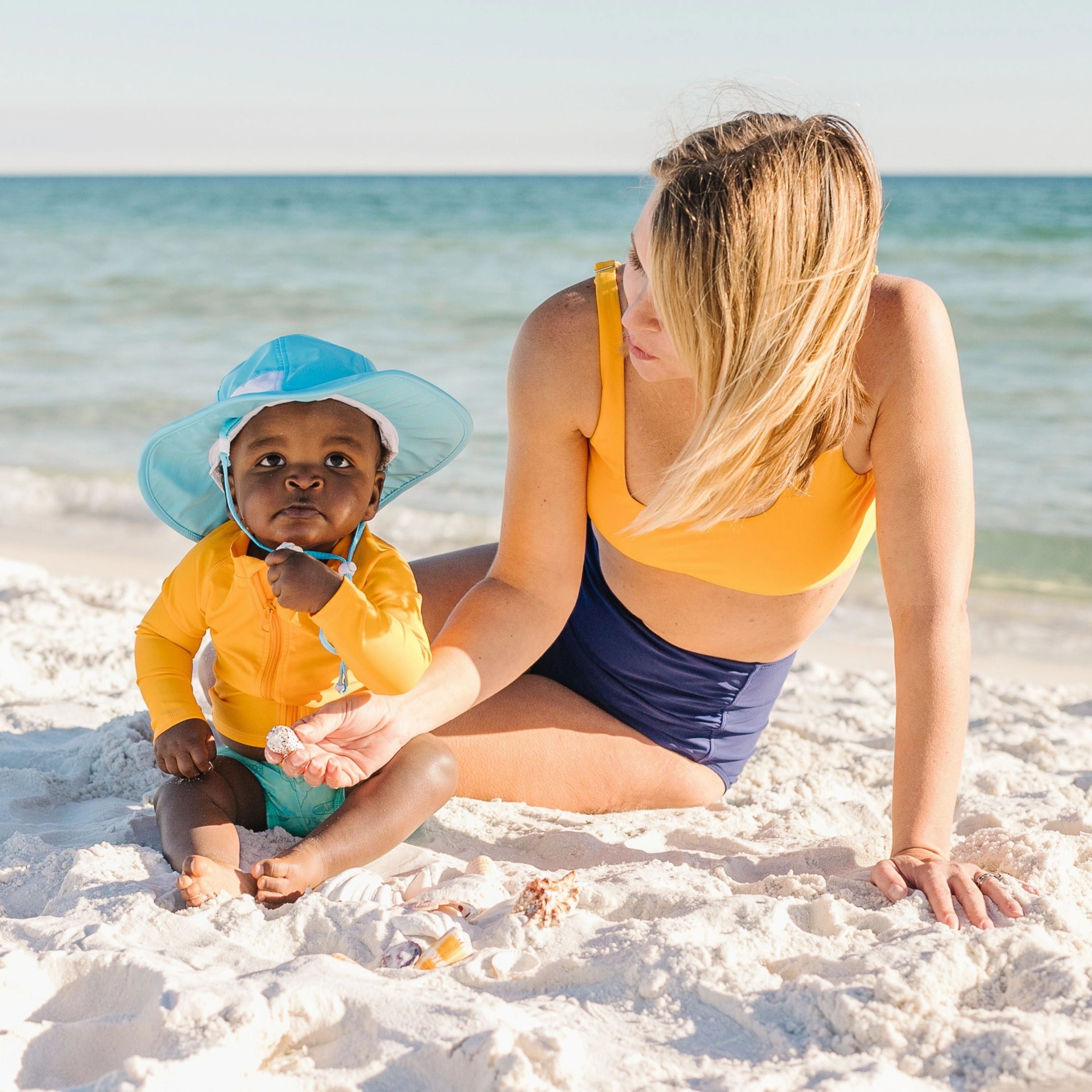 Kids Euro Swim Shorties | "Seashell"