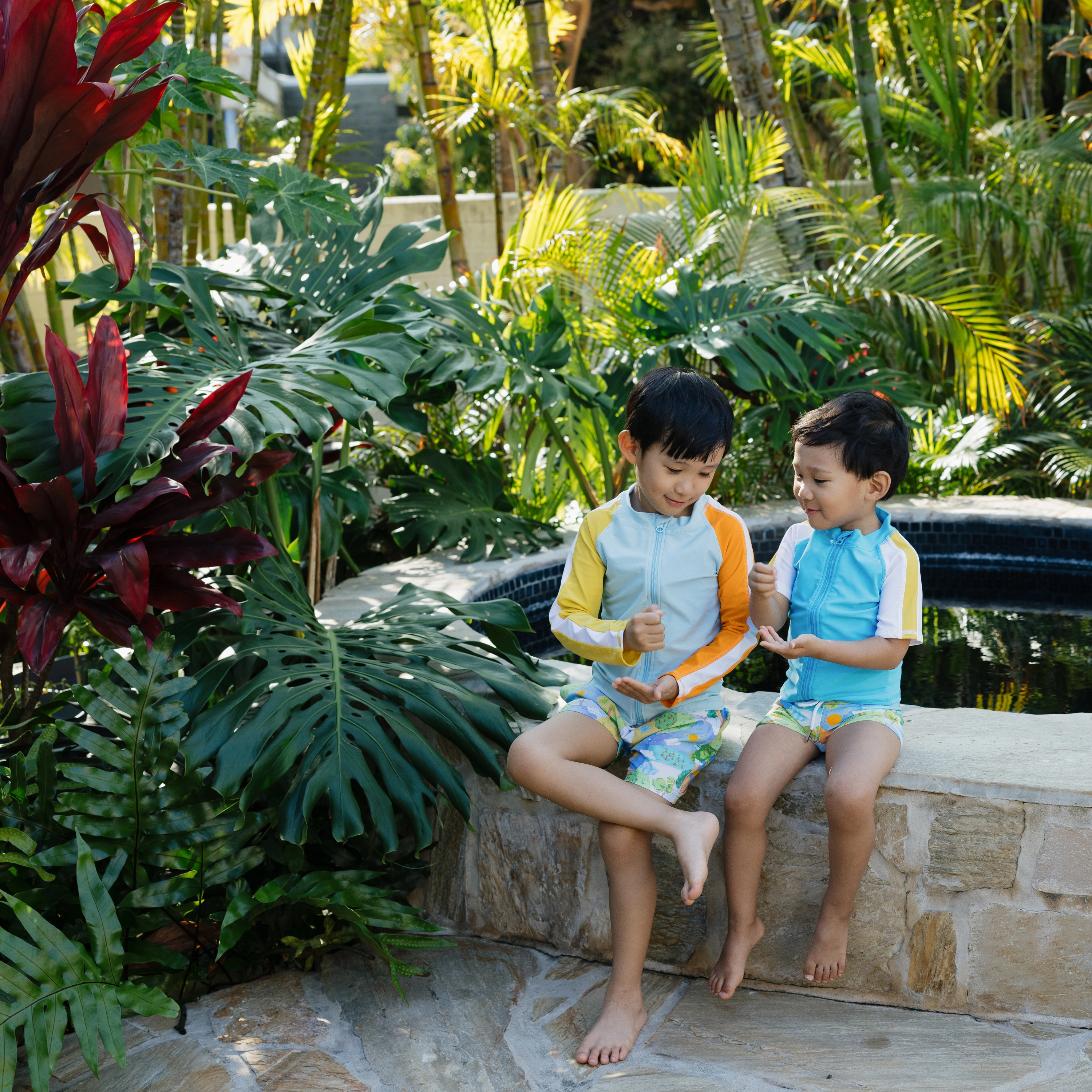 Kids Euro Swim Shorties | "Sunshine"