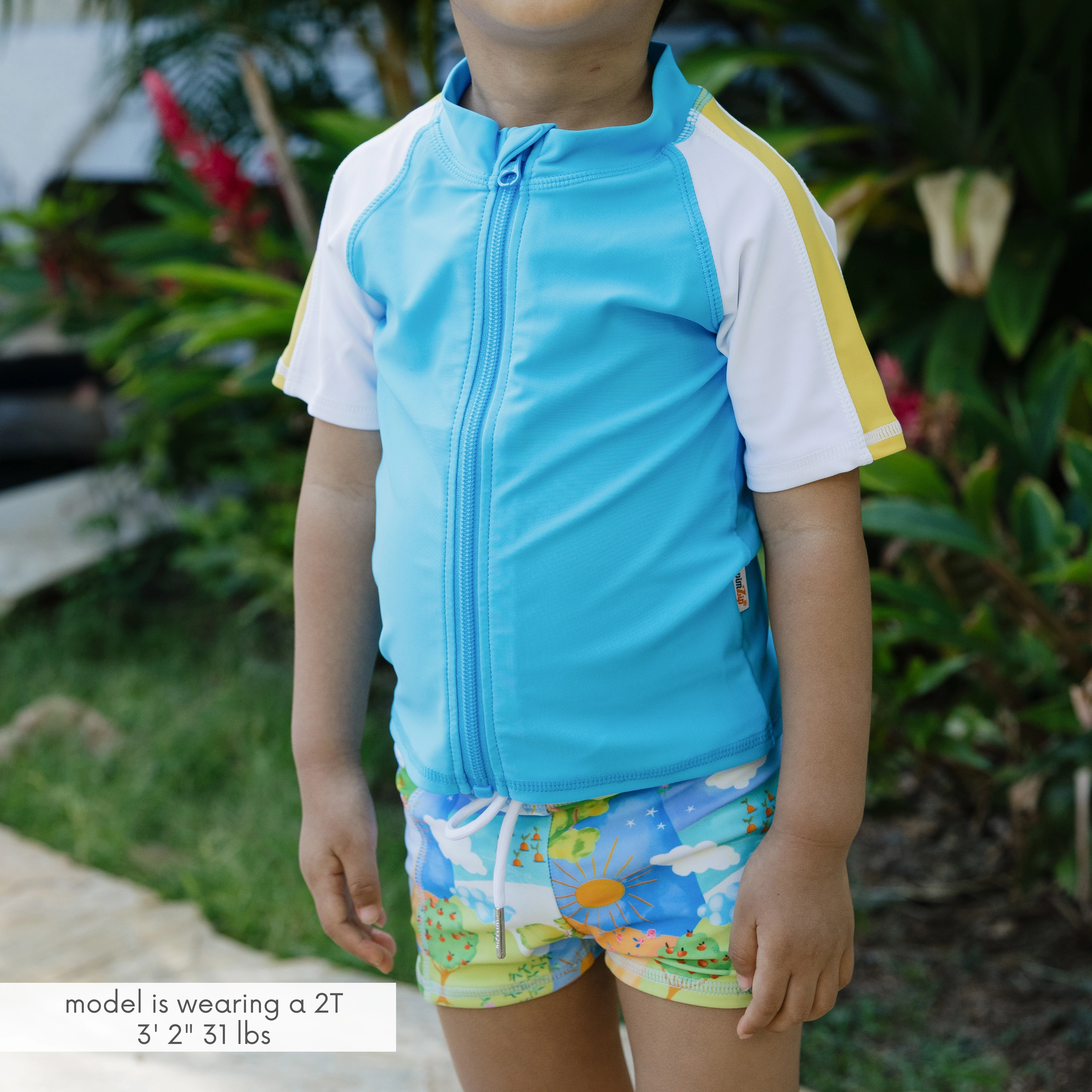 Kids Euro Swim Shorties | "Sunshine"
