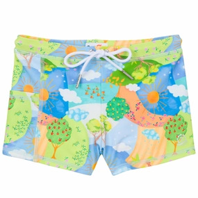 Kids Euro Swim Shorties | "Sunshine"
