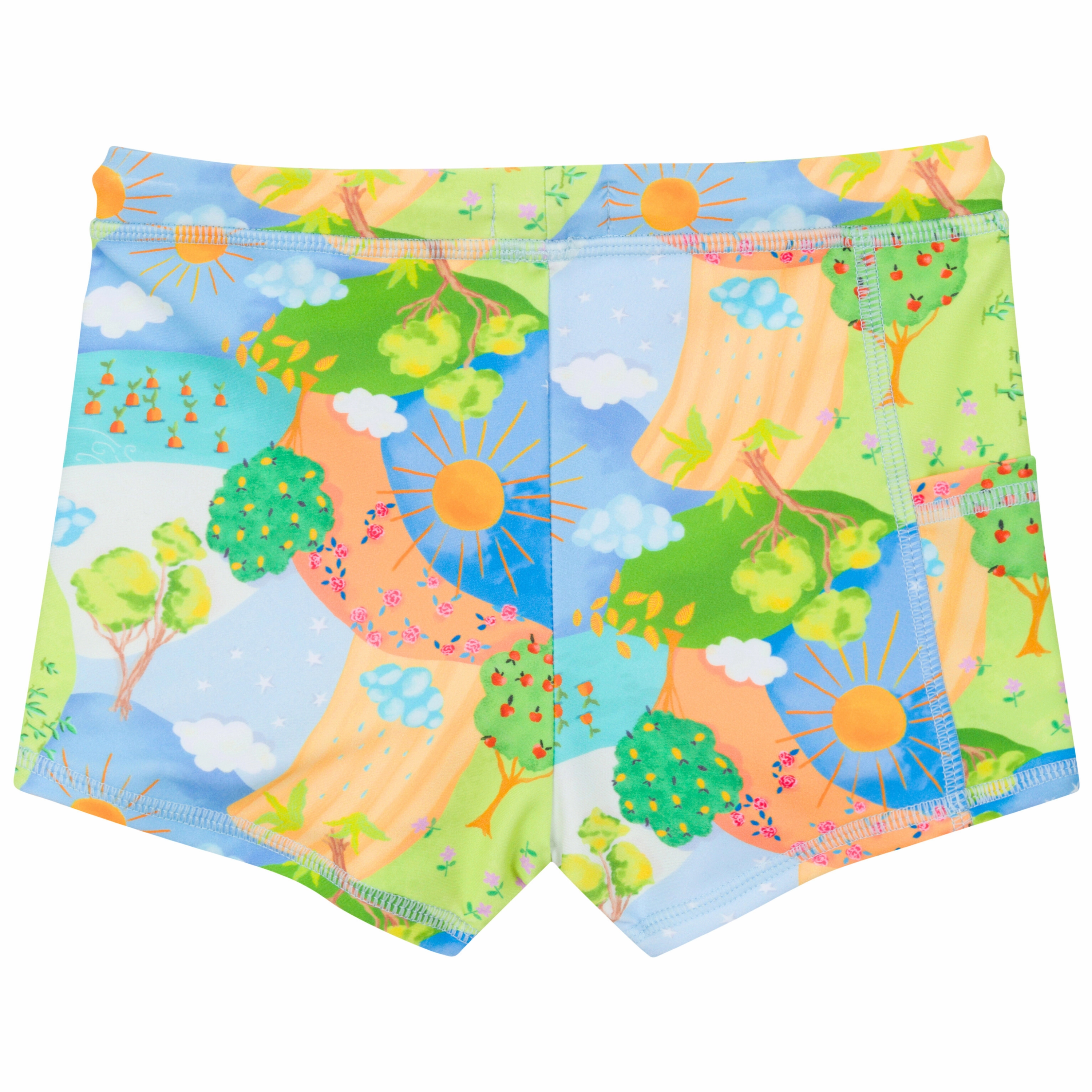 Kids Euro Swim Shorties | "Sunshine"