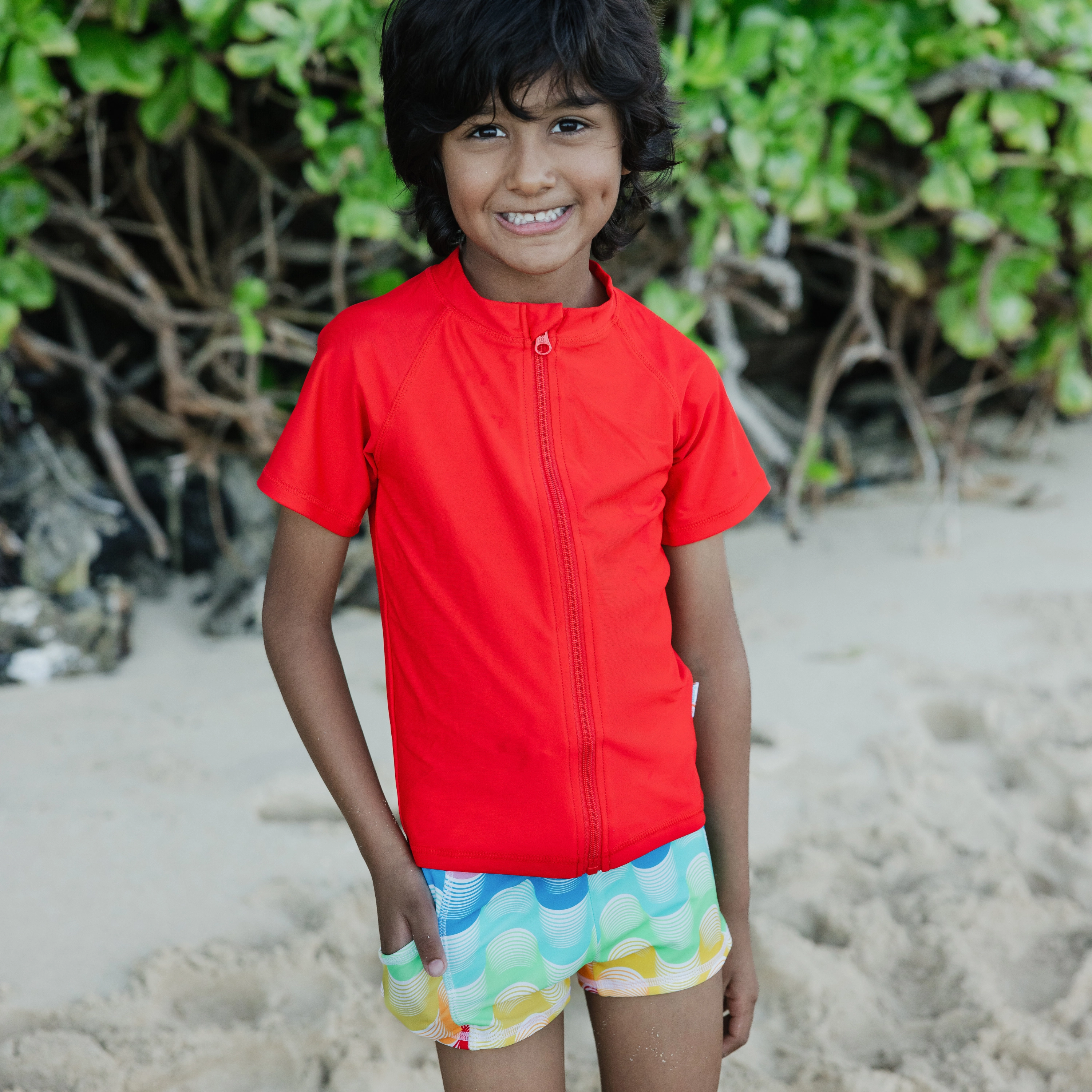 Kids Euro Swim Shorties | "Surf's Up"