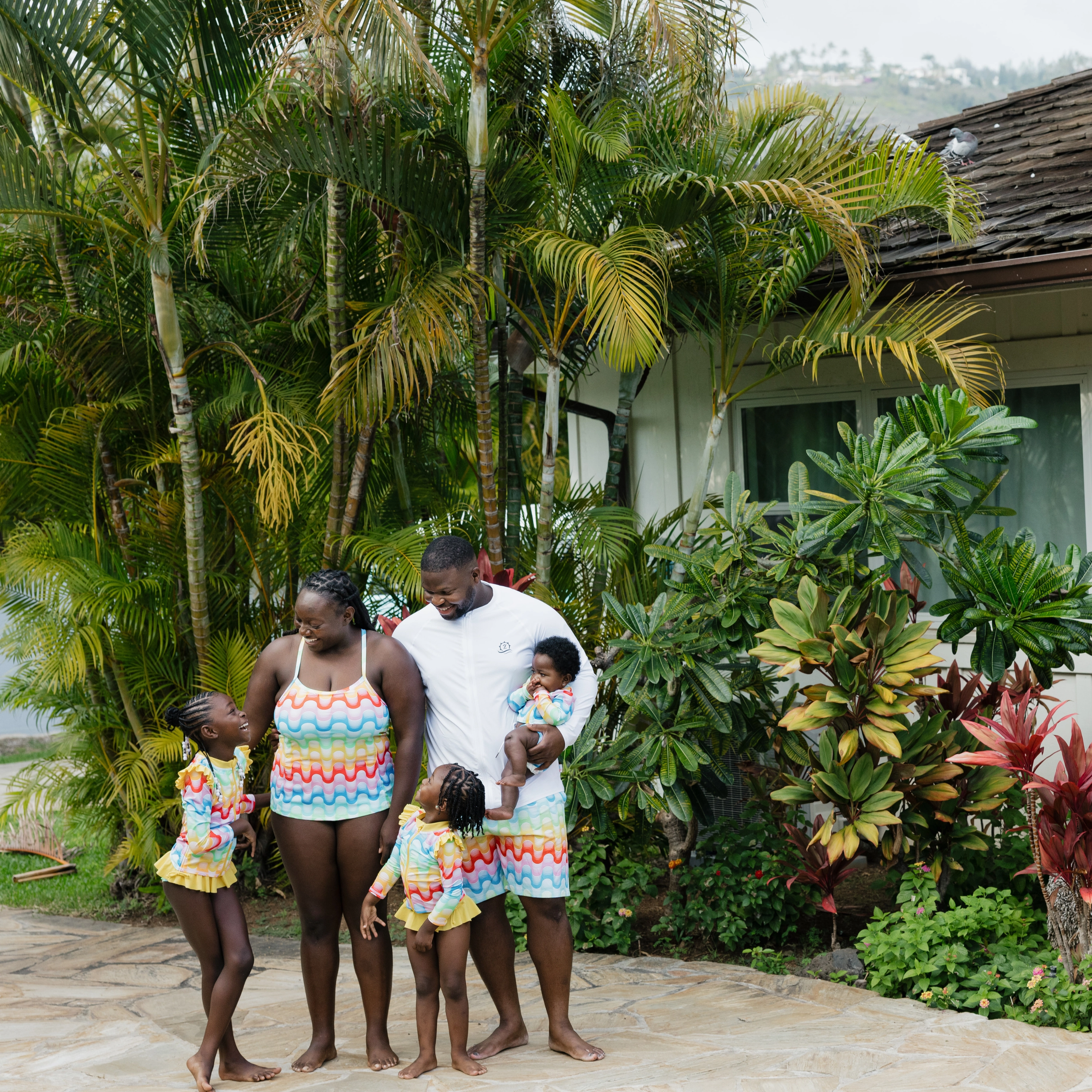 Kids Euro Swim Shorties | "Surf's Up"