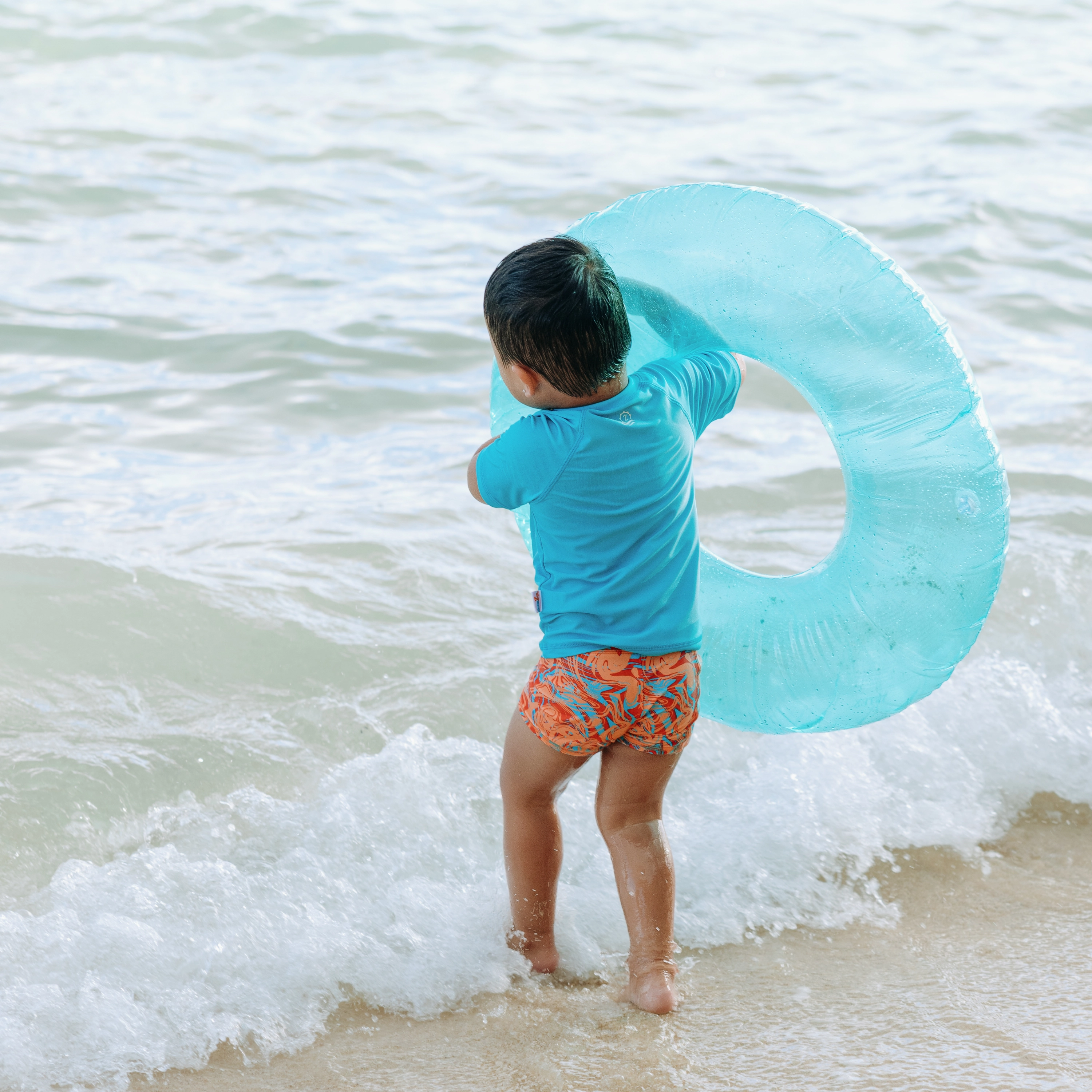 Kids Euro Swim Shorties | "Swirl"