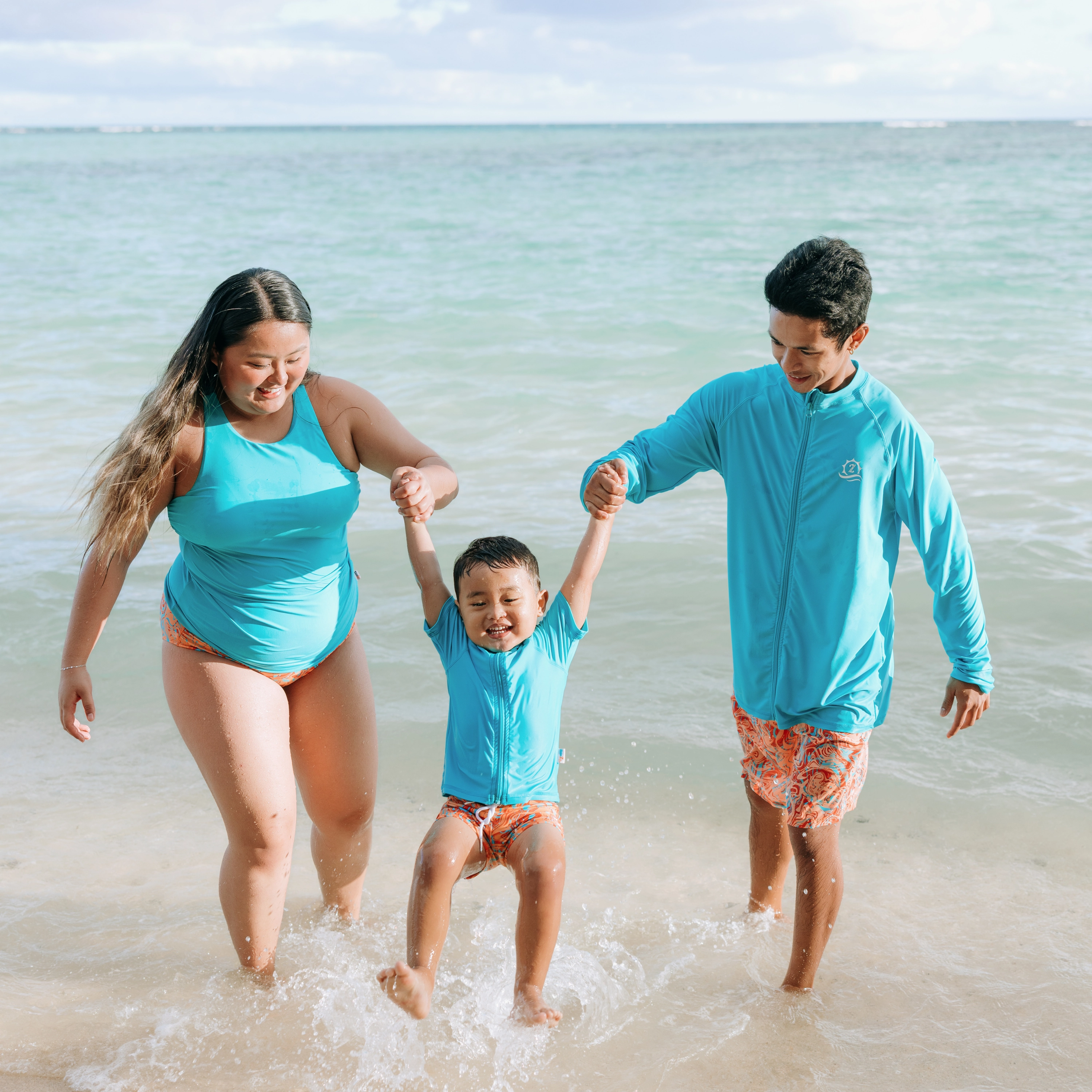 Kids Euro Swim Shorties | "Swirl"