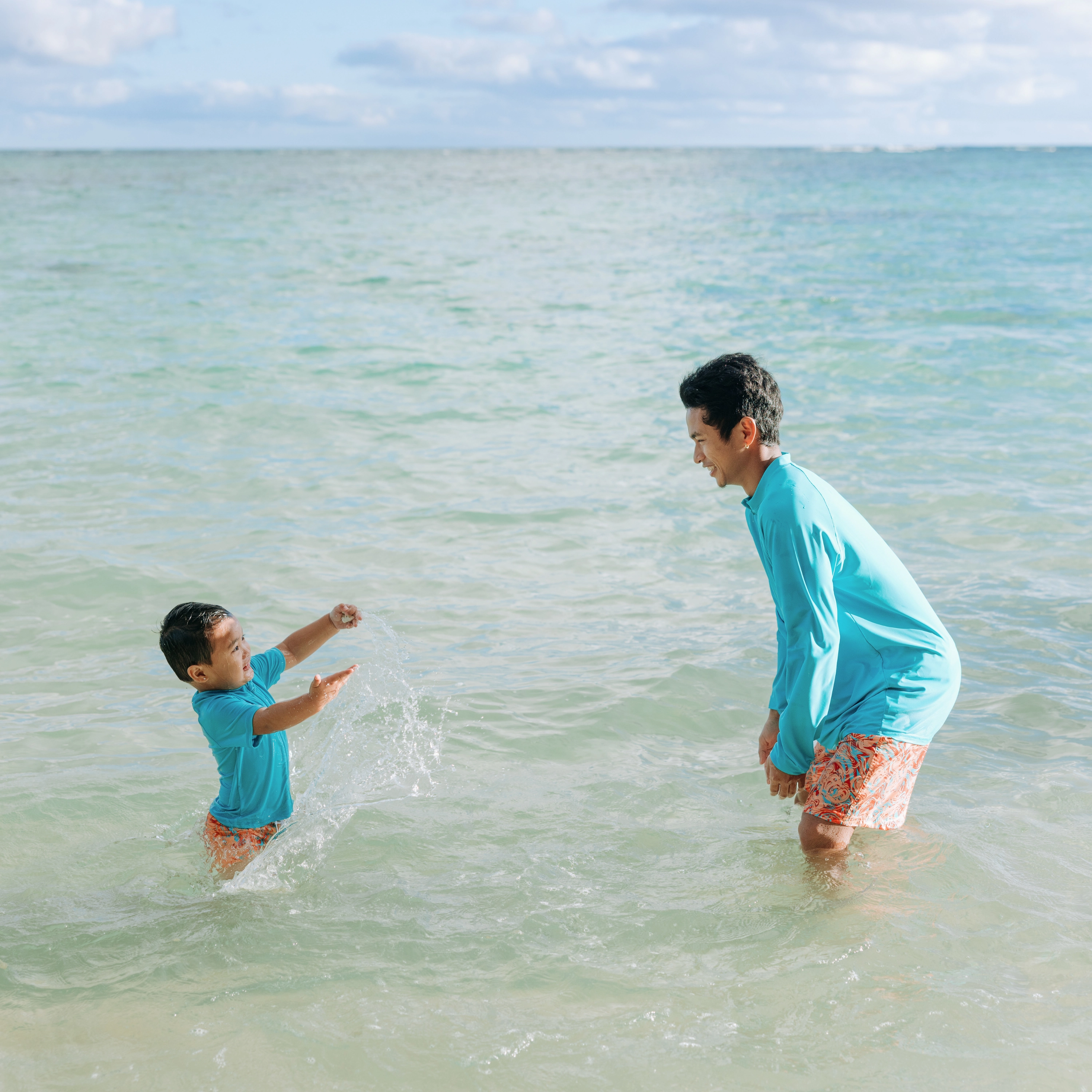 Kids Euro Swim Shorties | "Swirl"