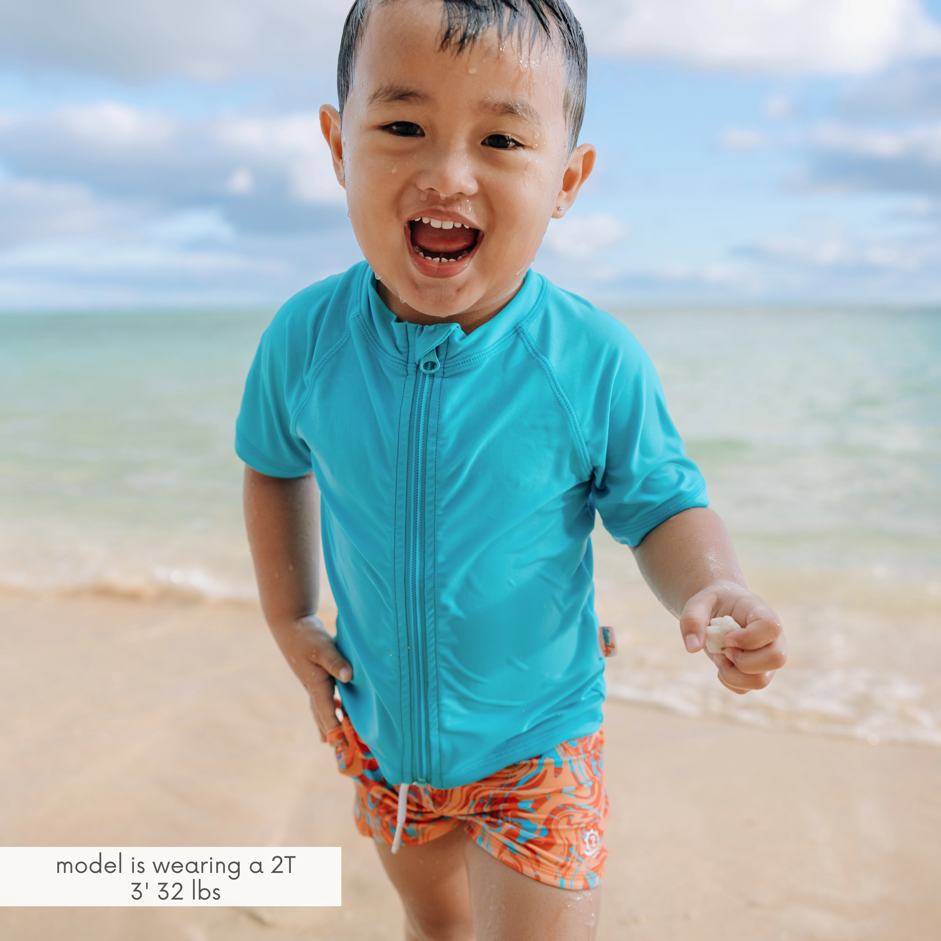 Kids Euro Swim Shorties | "Swirl"
