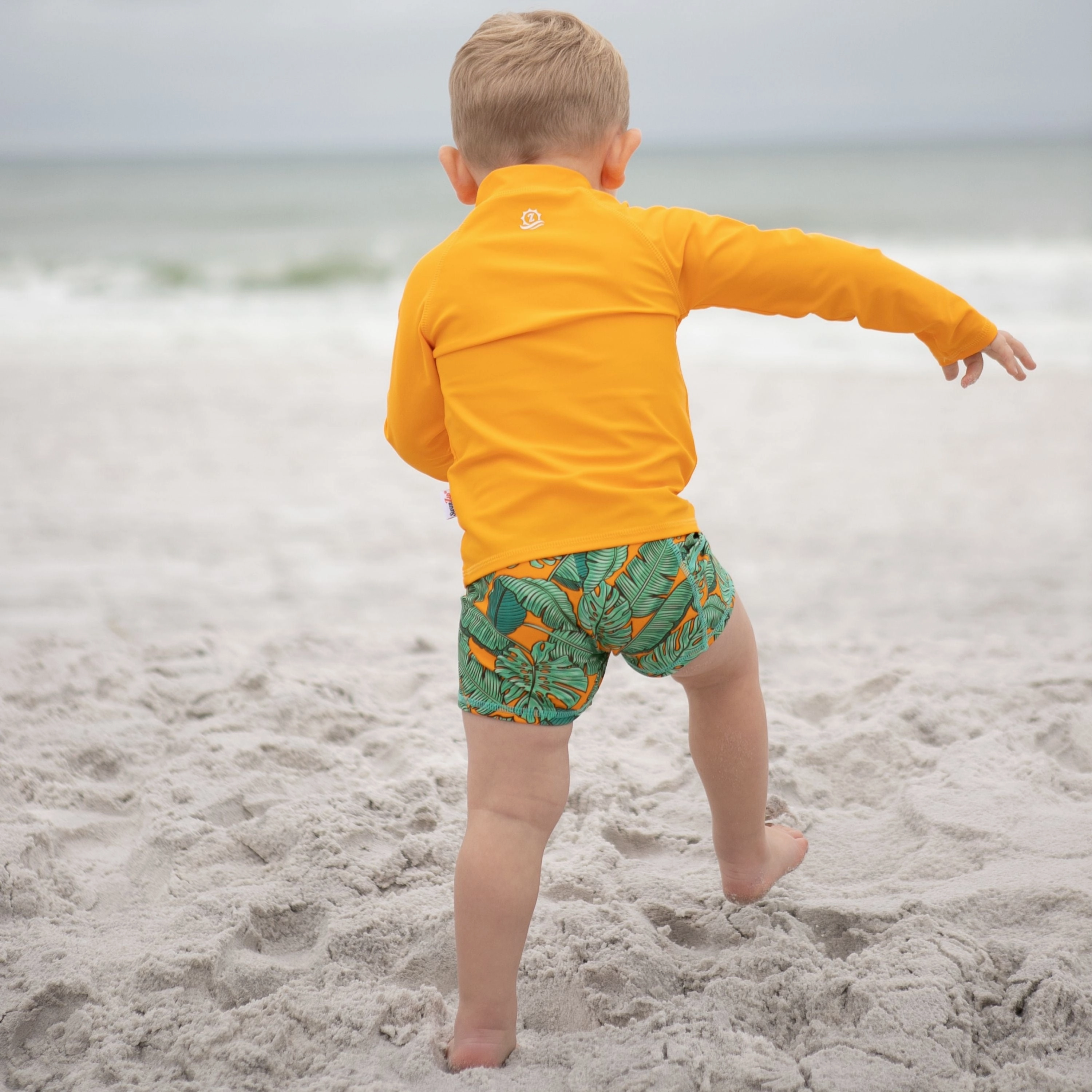 Kids Euro Swim Shorties | "The Tropics"
