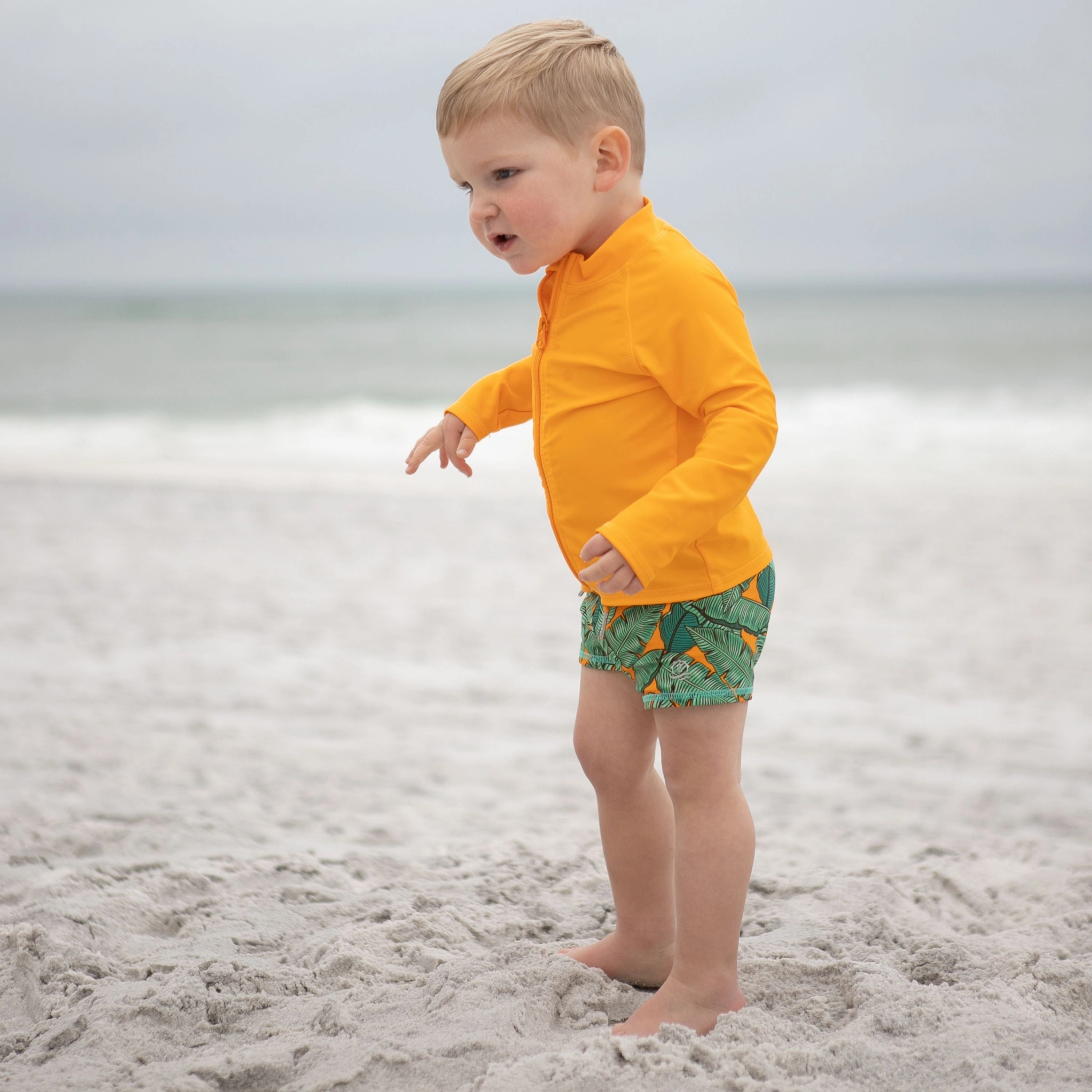 Kids Euro Swim Shorties | "The Tropics"