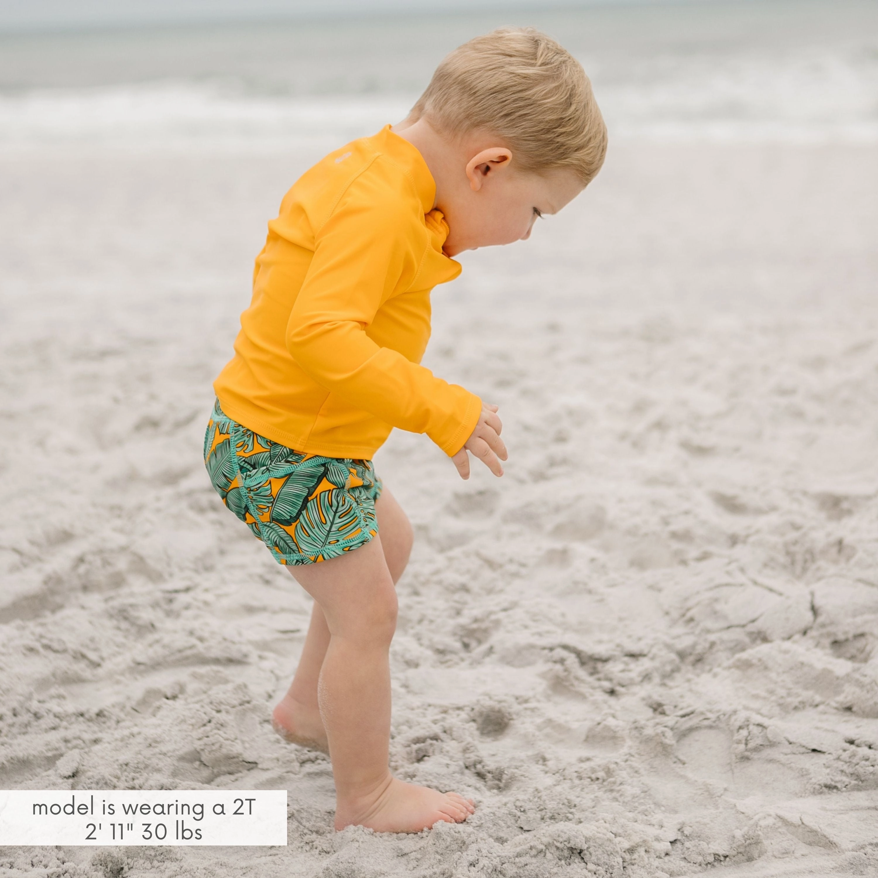 Kids Euro Swim Shorties | "The Tropics"
