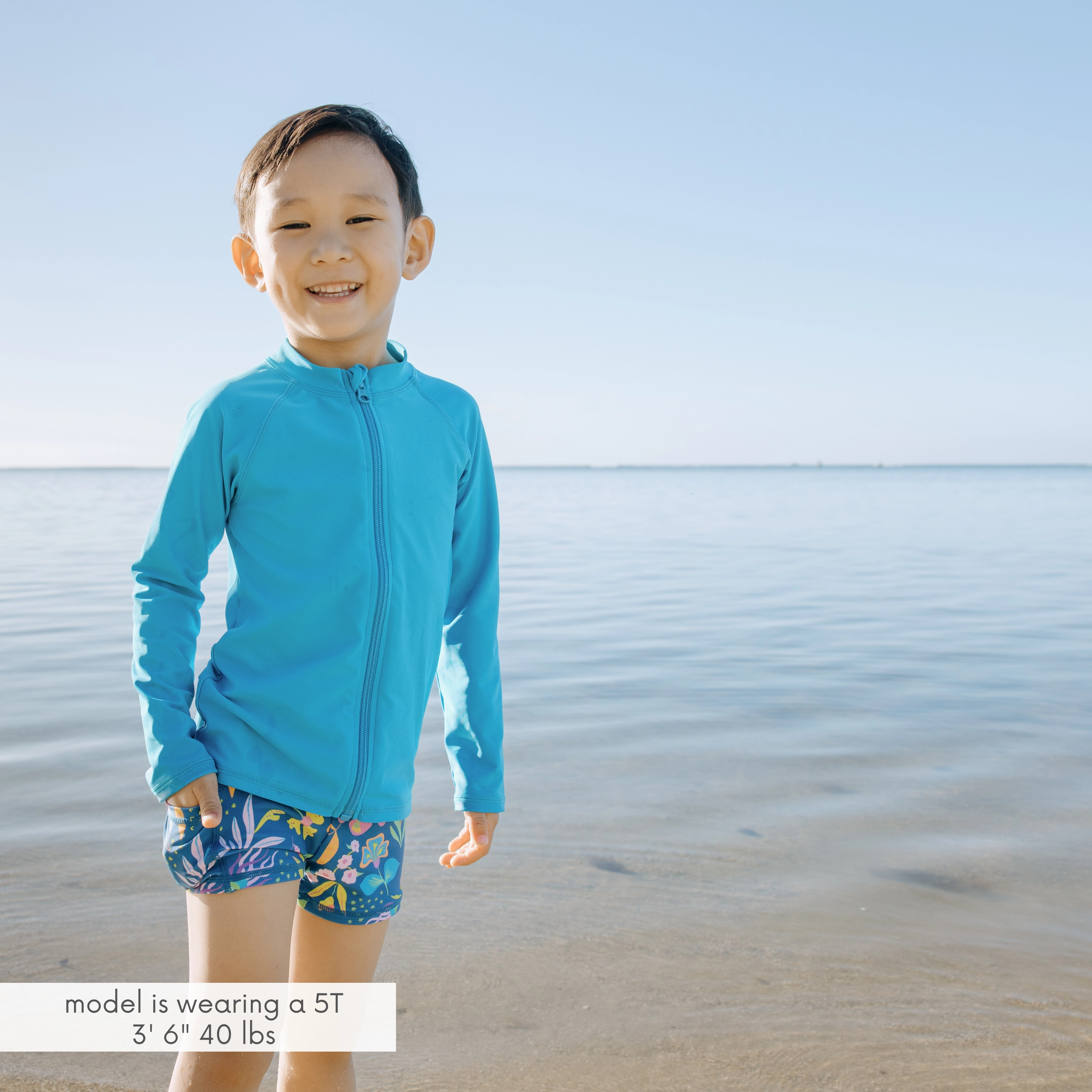 Kids Euro Swim Shorties | "Tropadelic"