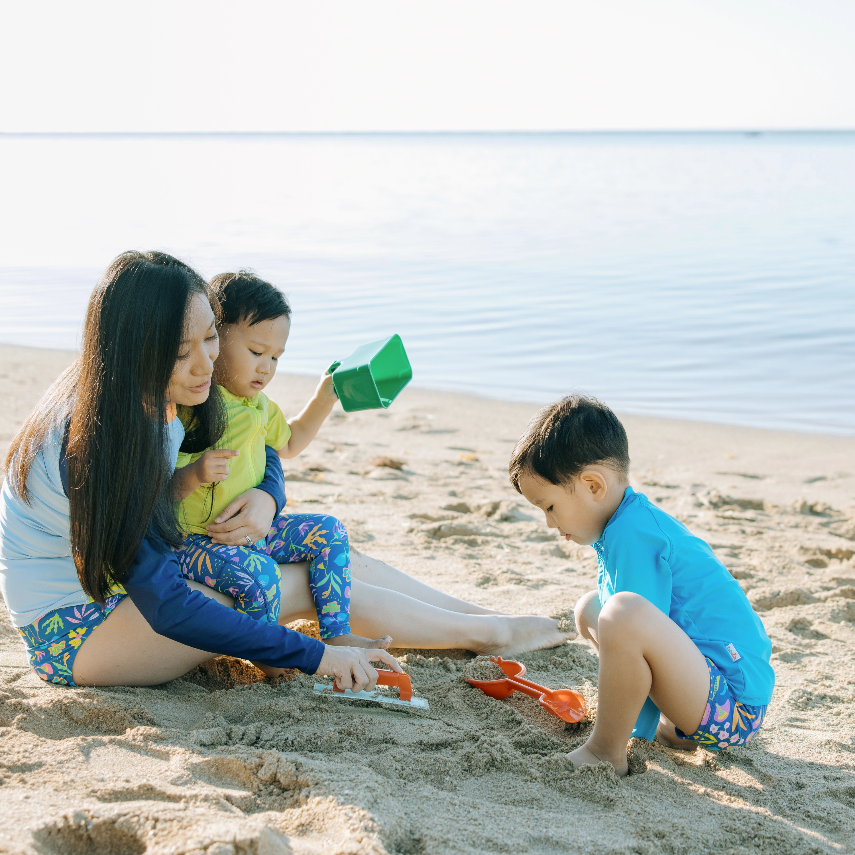 Kids Euro Swim Shorties | "Tropadelic"