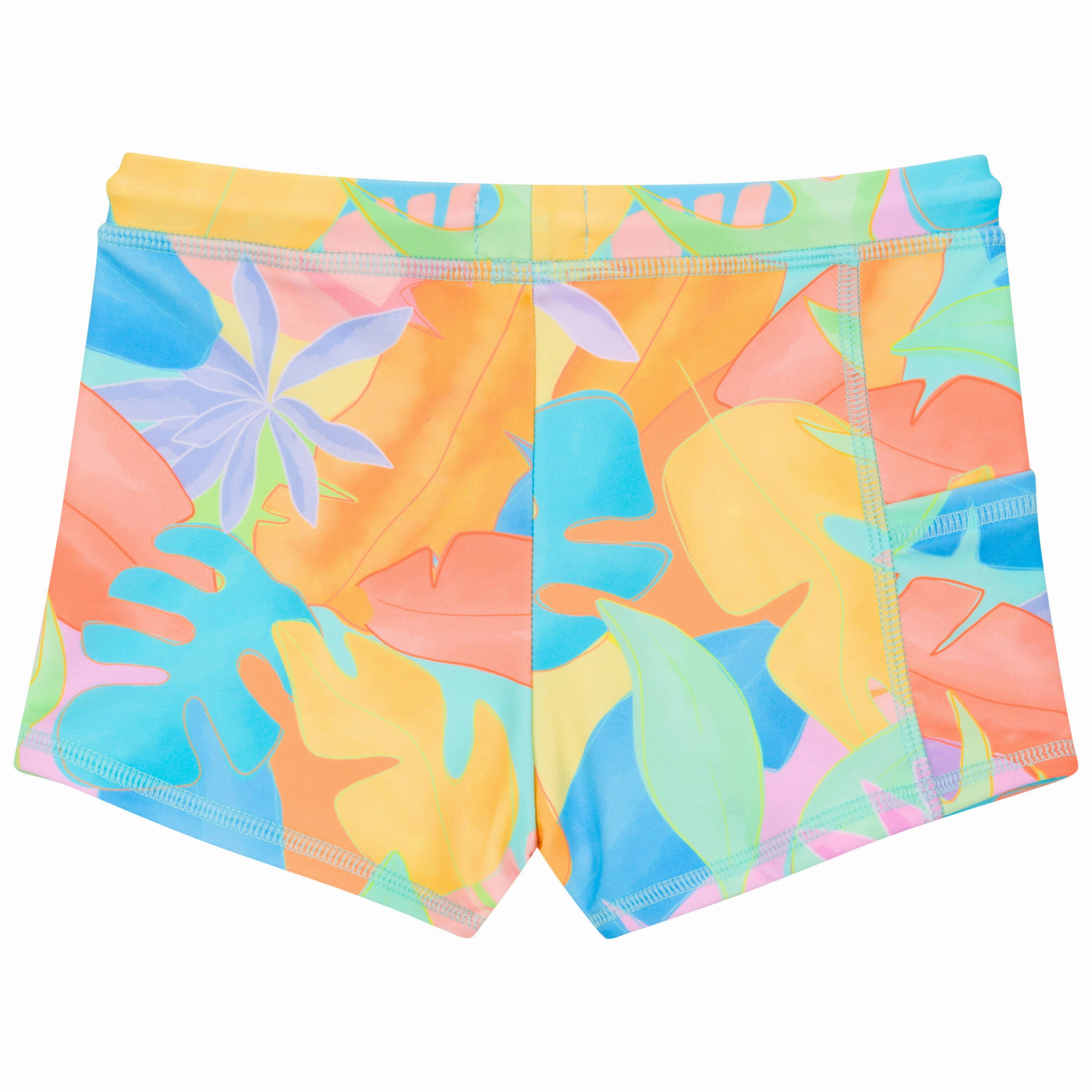 Kids Euro Swim Shorties | "Vibrant Vacay"