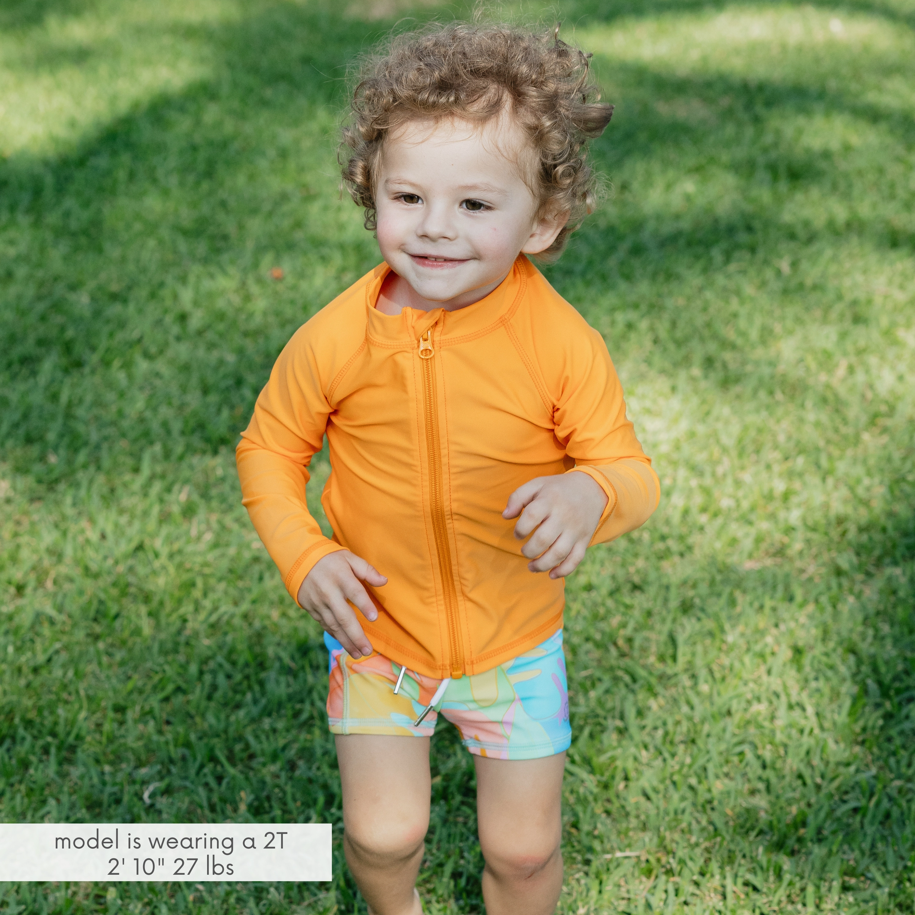 Kids Euro Swim Shorties | "Vibrant Vacay"