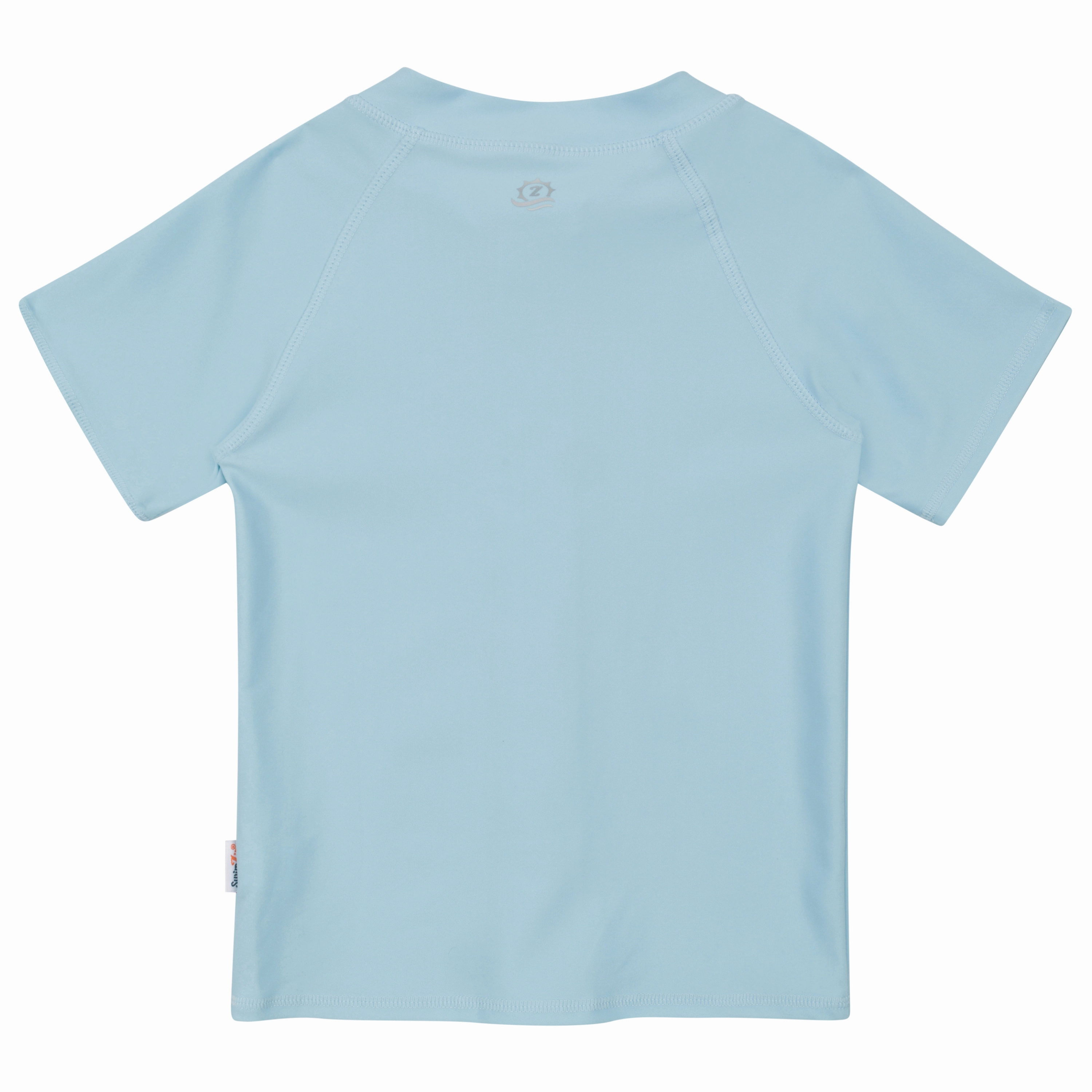 Kids Short Sleeve Zipper Rash Guard Swim Shirt | Dream Blue"