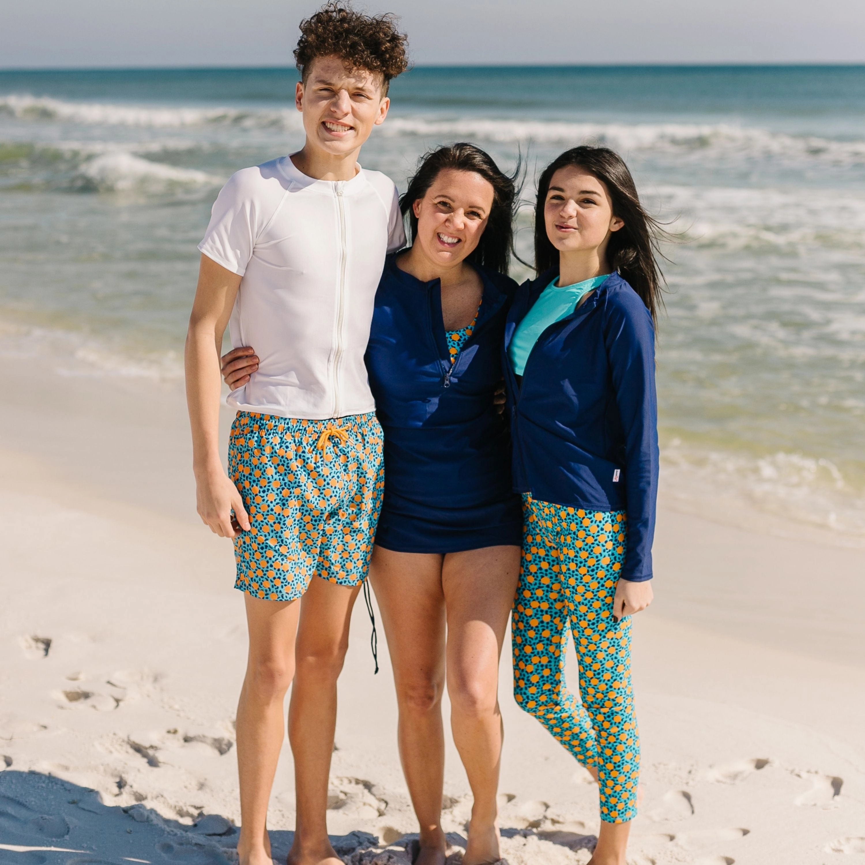 Kids Swim Pants | "Geo Party"