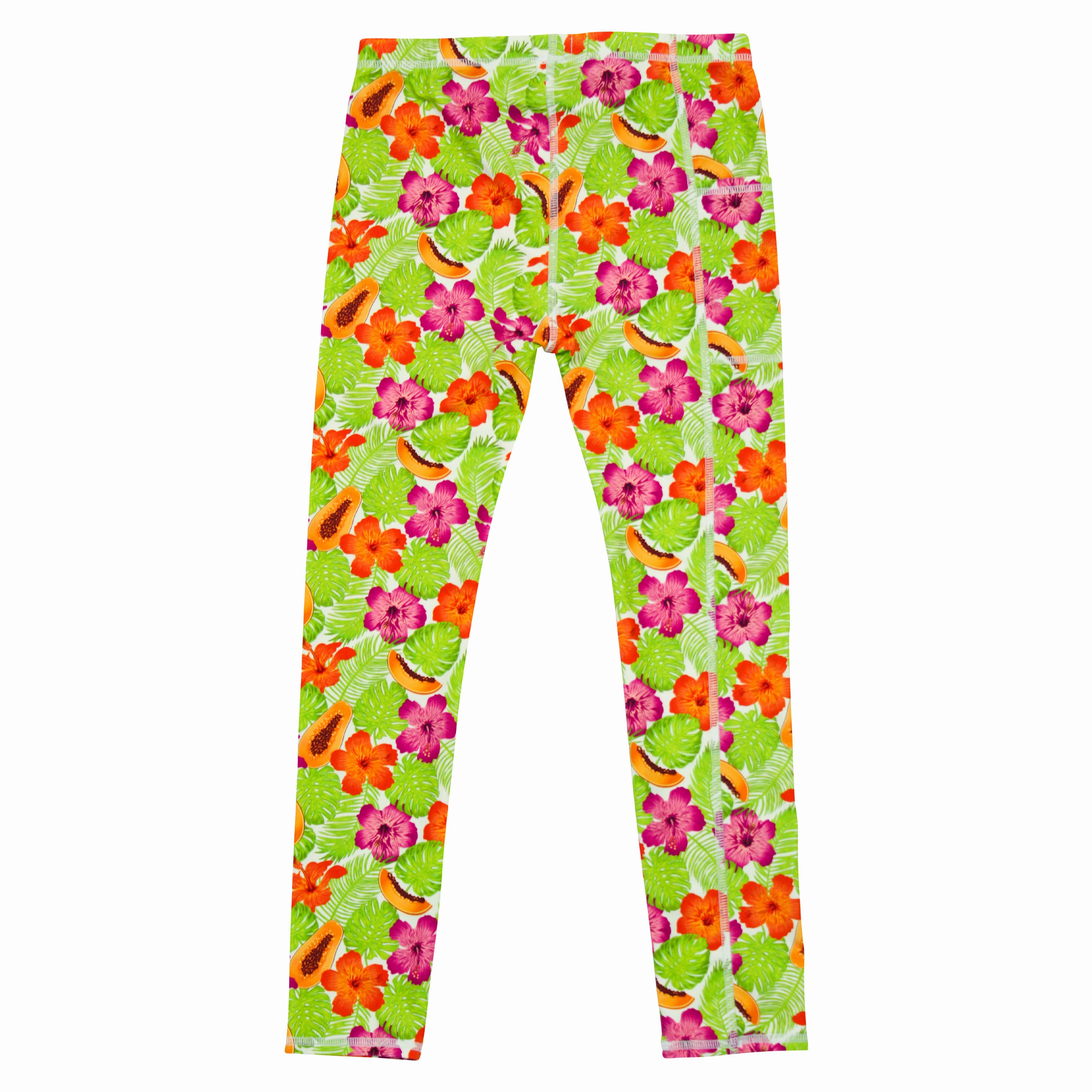 Kids Swim Pants | "Hibiscus"