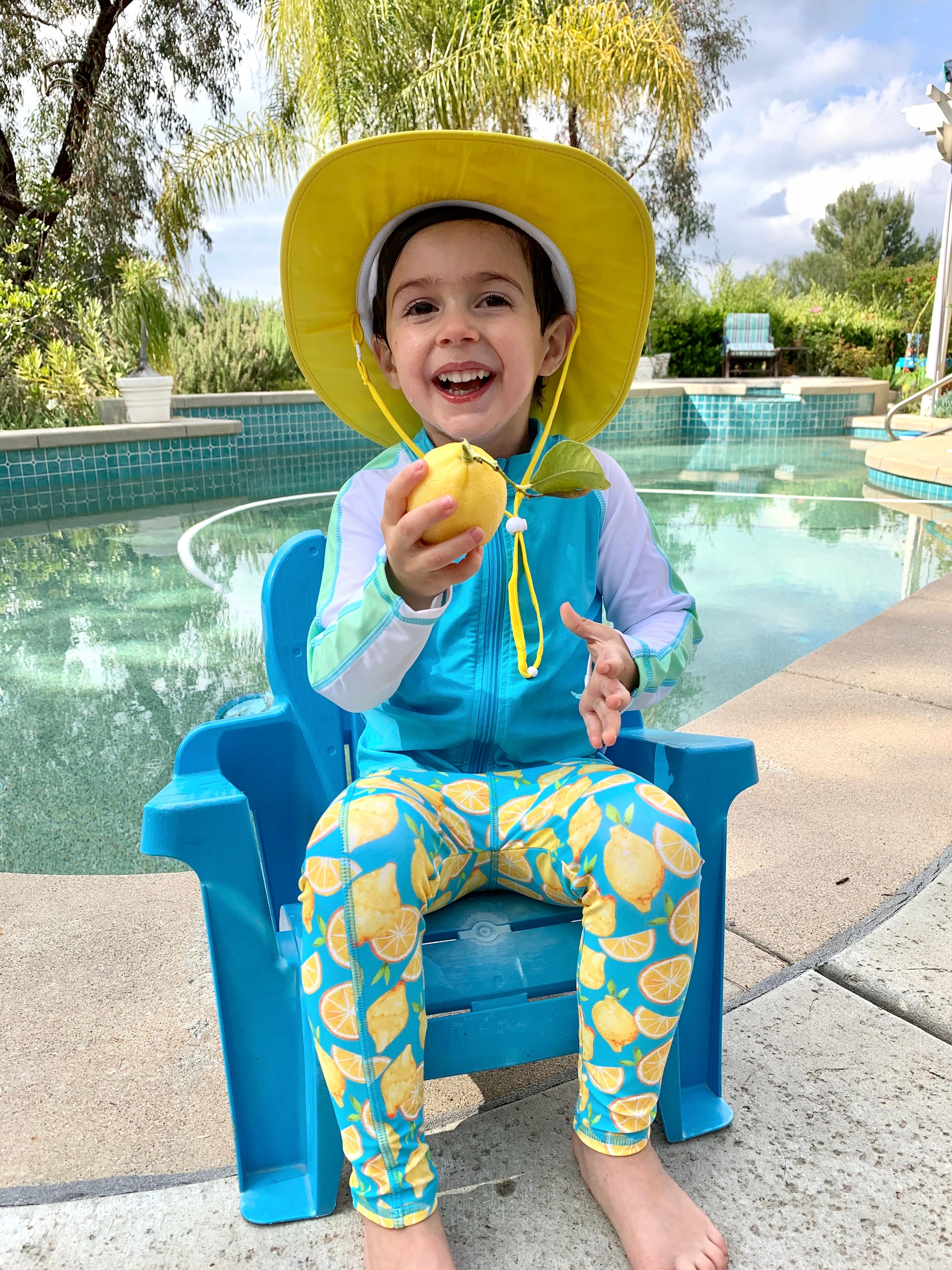 Kids Swim Pants | "Lemons"