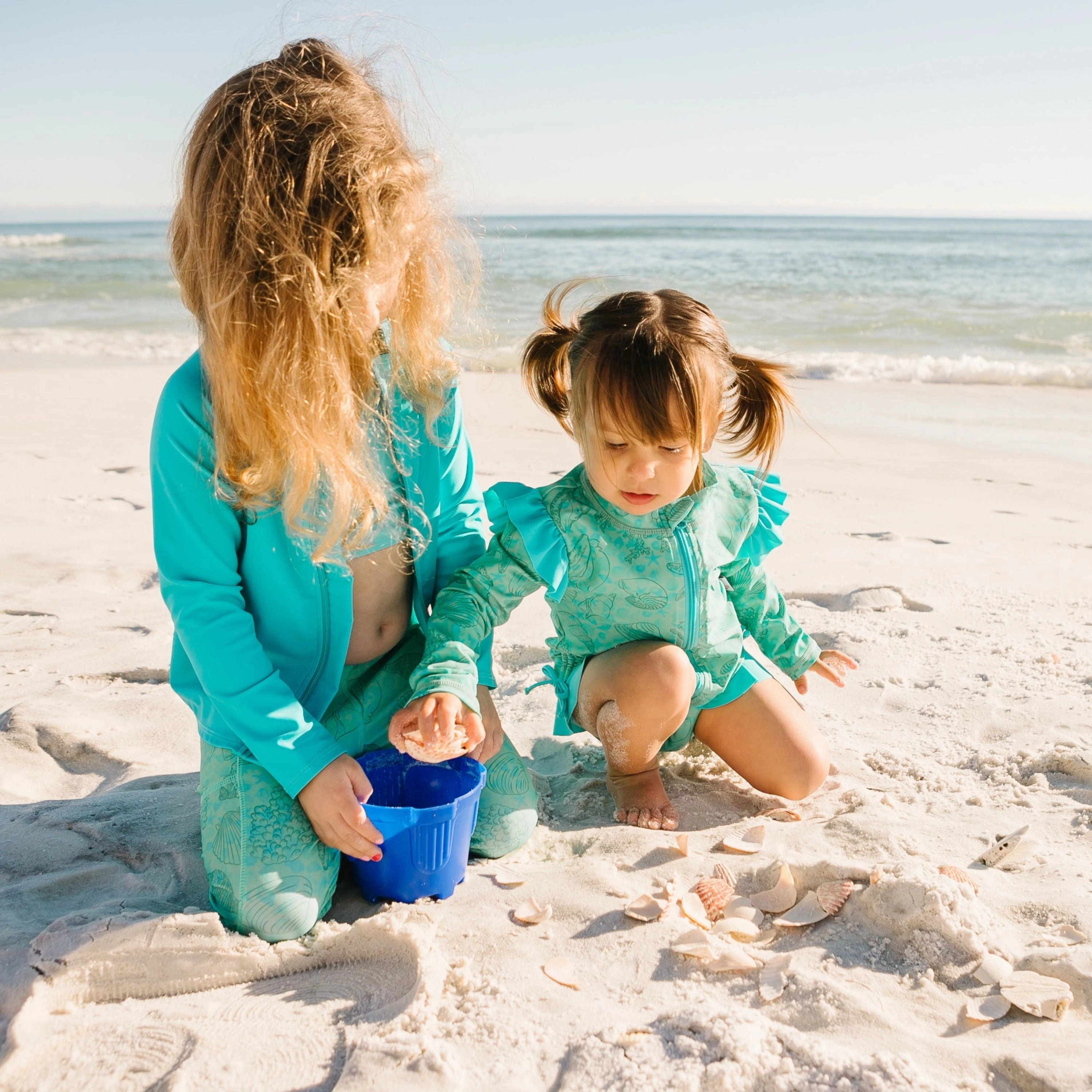 Kids Swim Pants | "Seashell"