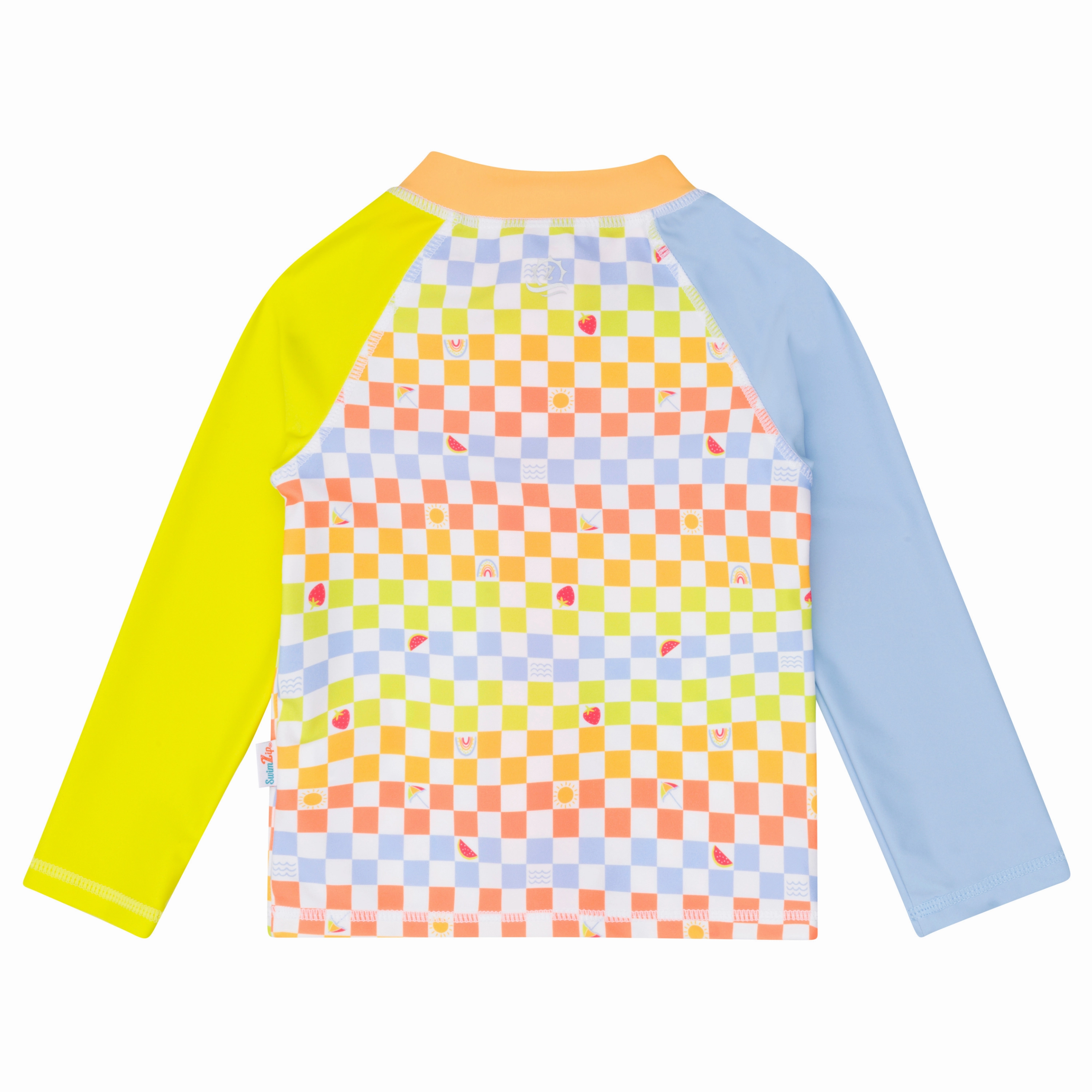 Kids UPF 50  Long Sleeve Zipper Rash Guard Swim Shirt | "Gamified"