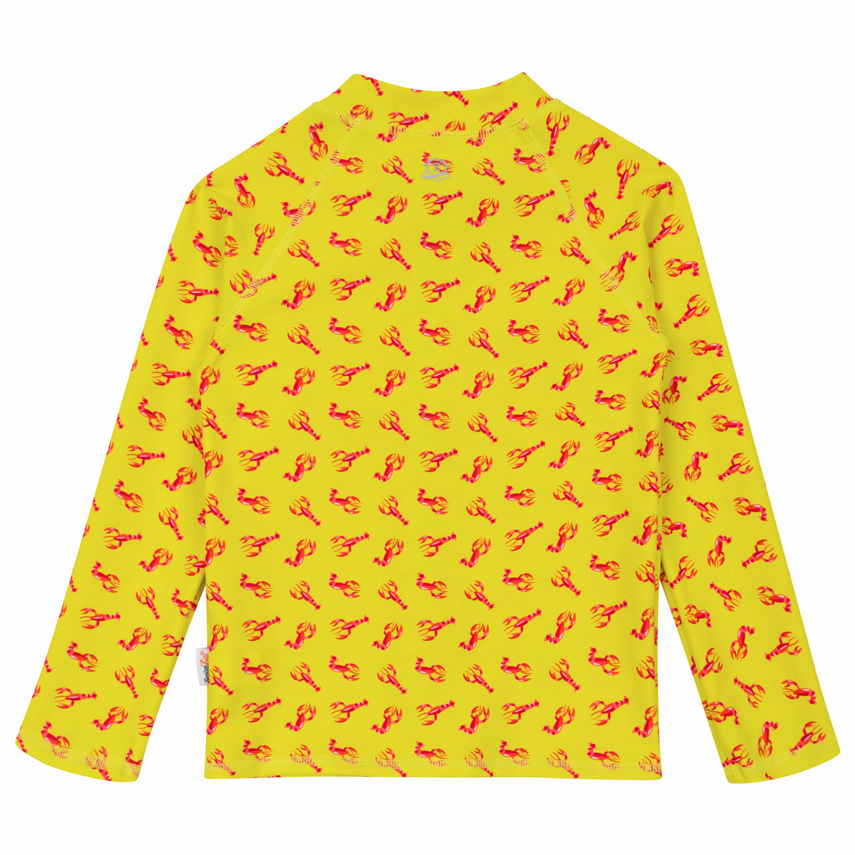 Kids UPF 50  Long Sleeve Zipper Rash Guard Swim Shirt | "Lobster"
