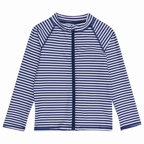 Kids UPF 50  Long Sleeve Zipper Rash Guard Swim Shirt | "Stunner"