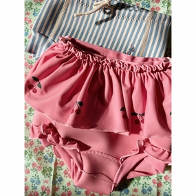 Konges Sljd Strawberry Ice Bobbi Frill Swimshorts