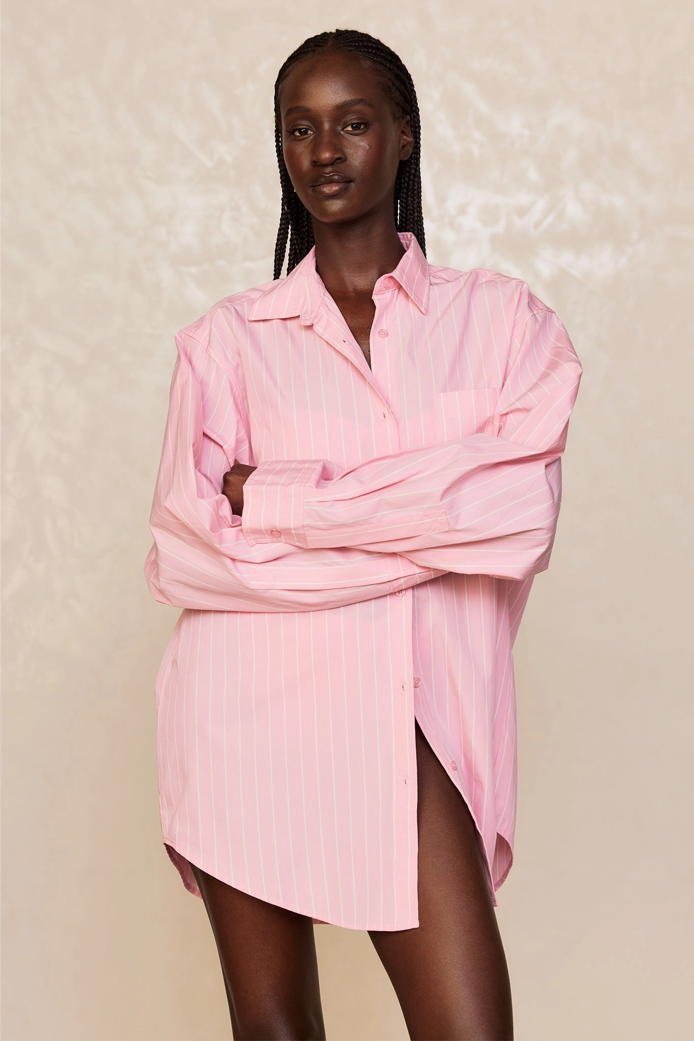 La Jolla Shirt - Cherry Blossom Stripe