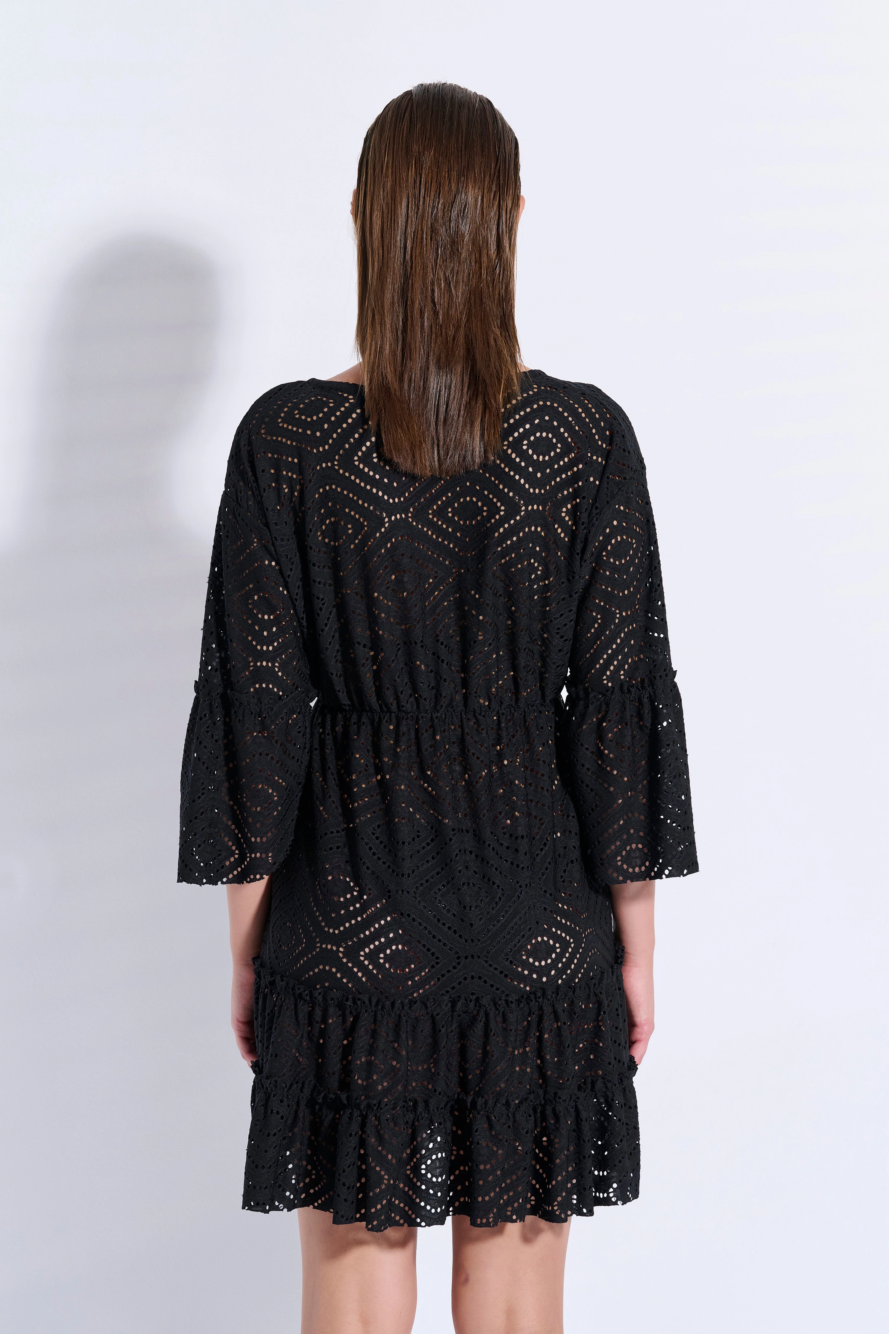 Lace Kaftan with Ruffles (8094)