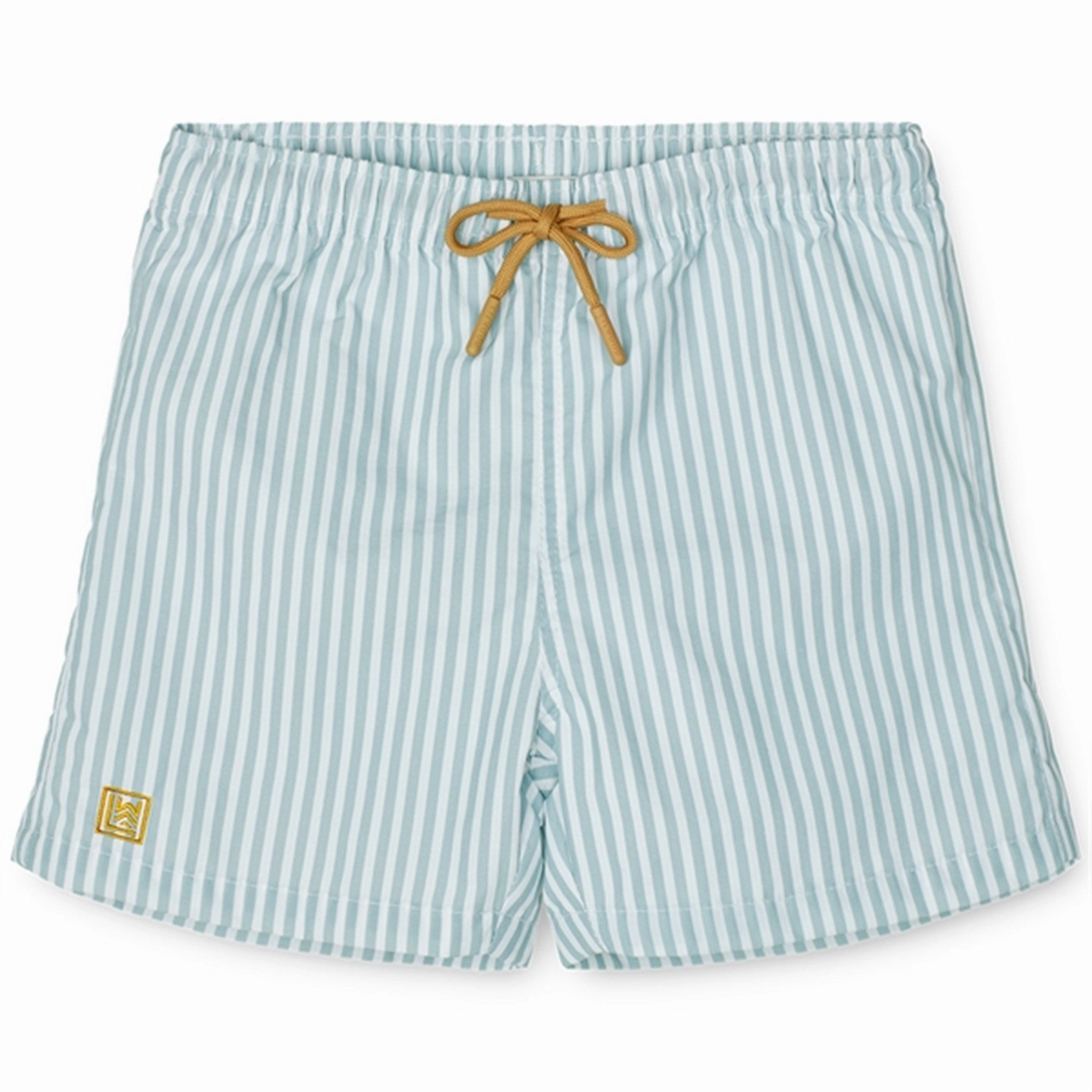 Liewood Duke Board Shorts Stripe Sea Blue/White