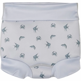 Lil'Atelier Vapor Blue Fero Swim Brief With Shield