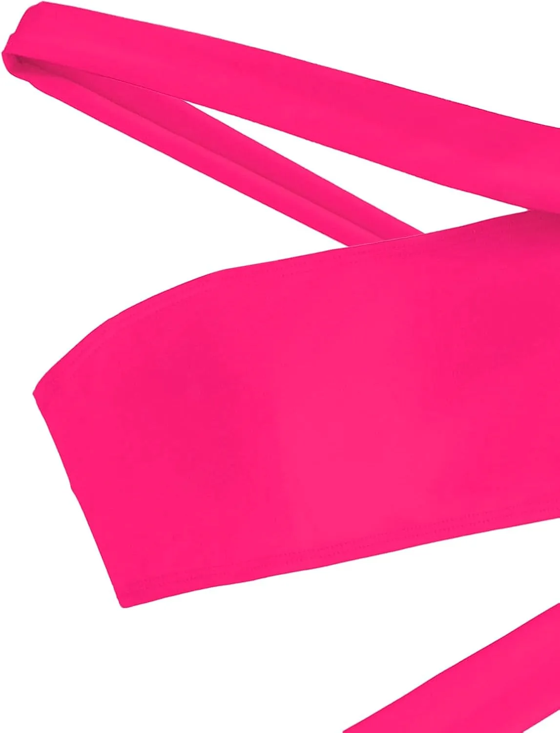 Lilosy Sexy Cutout Tube High Waist Bandeau Bathing One Piecce Swimsuit
