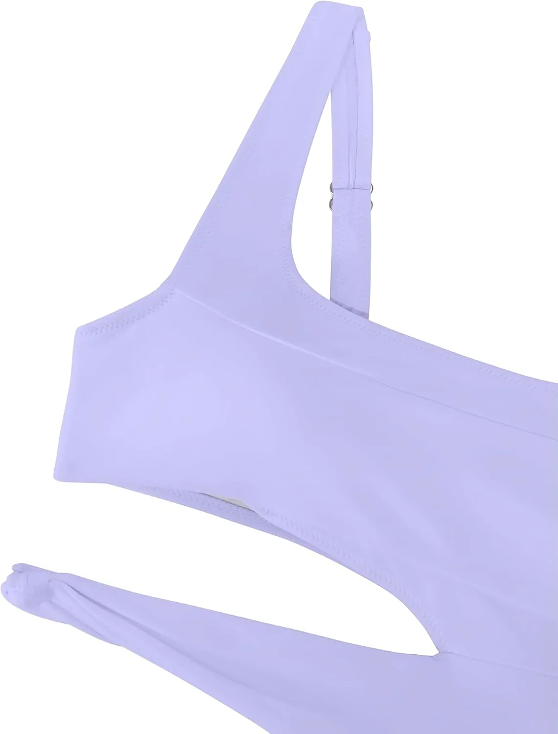 Lilosy Sexy Knotted Ruched High Cut Leg One Piece Swimsuit