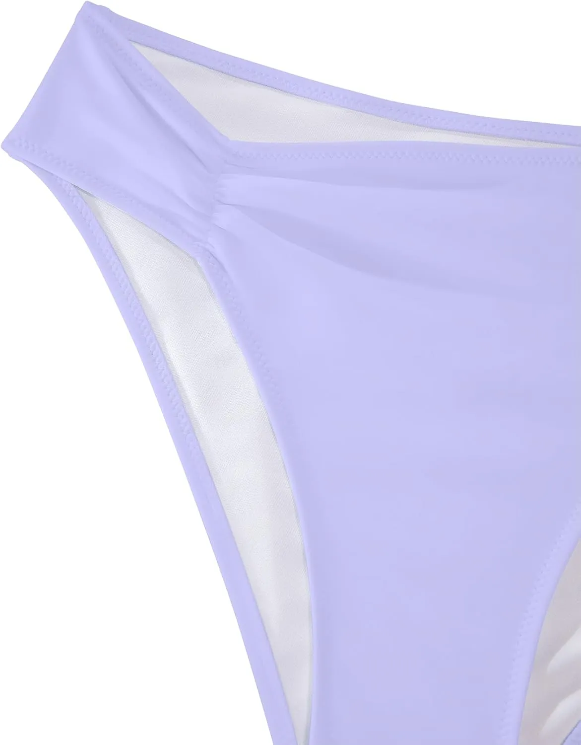 Lilosy Sexy Knotted Ruched High Cut Leg One Piece Swimsuit