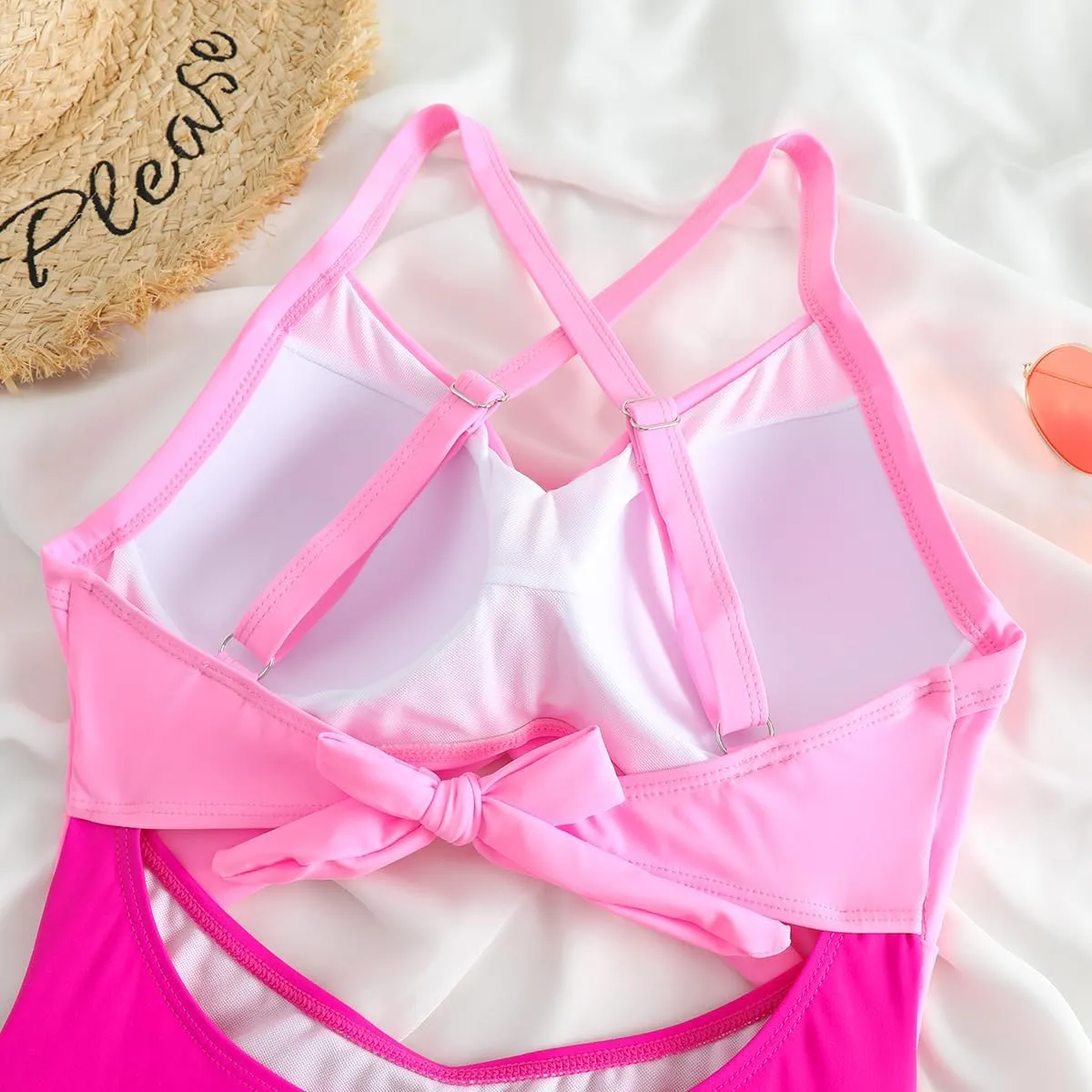 Limeeke Women Cutout One Piece Swimsuit Tummy Control High Waisted Swimwear Wrap Tie Back Bathing Suit
