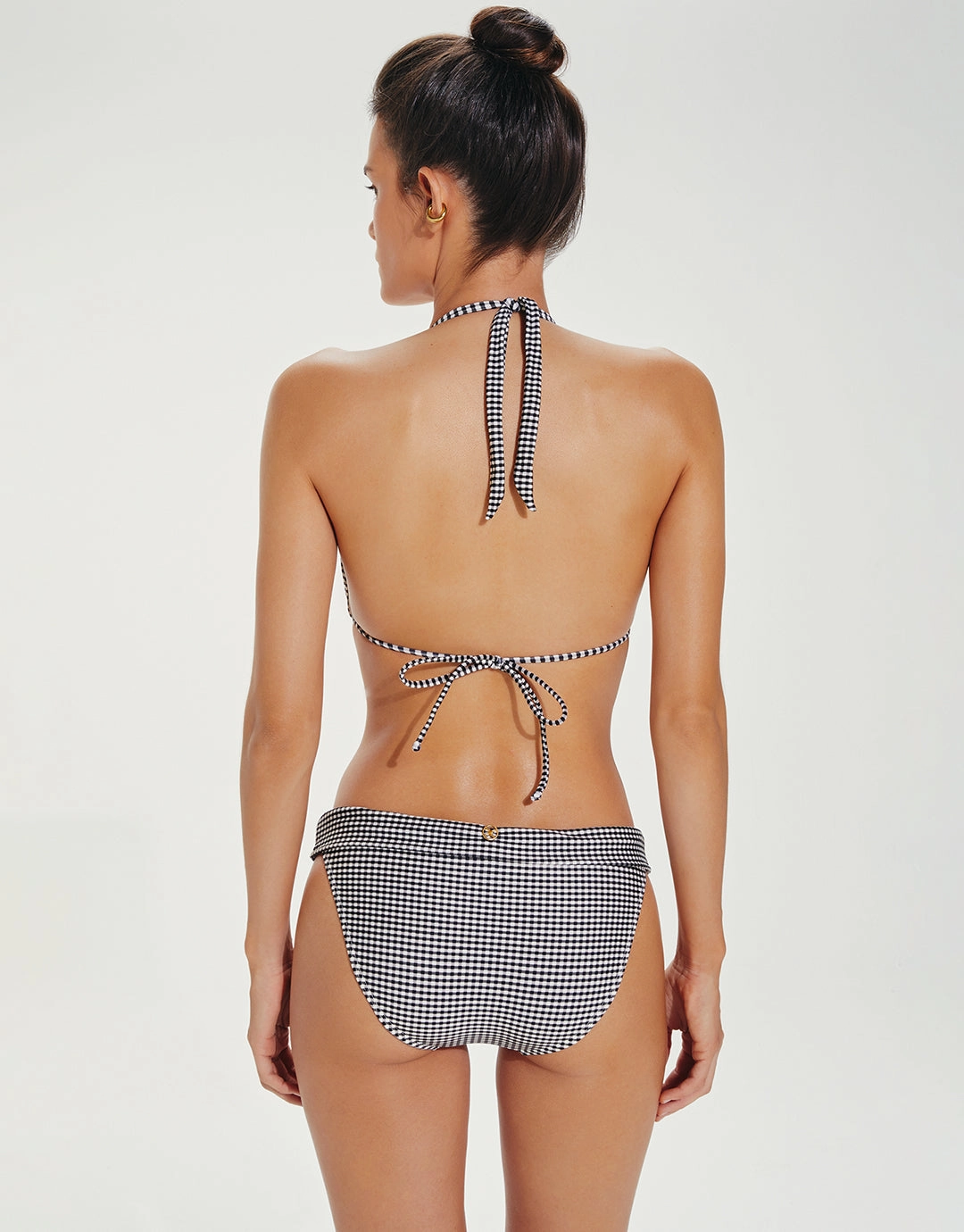 Lupita Bia Tube Bikini Pant - Black Check