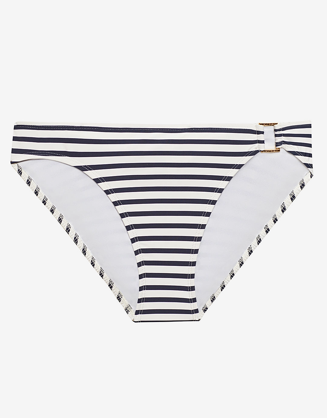 Luxe Stripe Ring Hipster Bikini Pant - Navy White