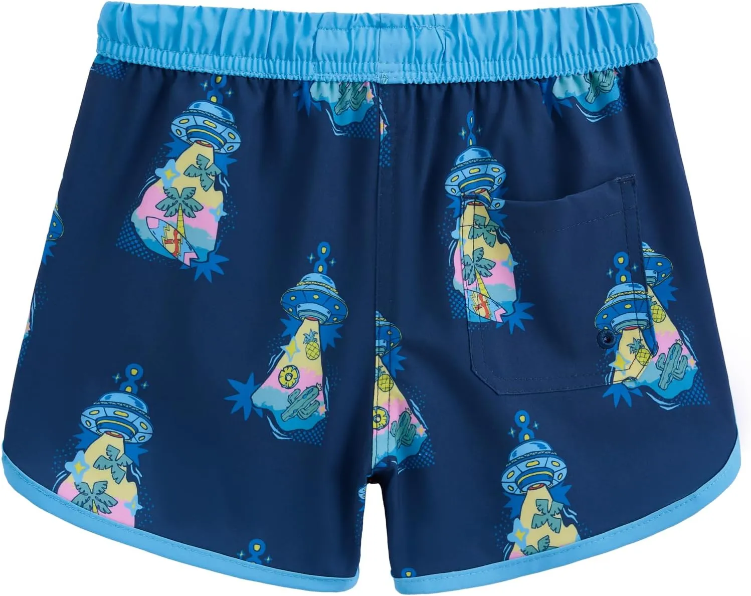 maamgic Boys Swim Trunks with Compression Liner Vintage Swim Shorts Toddler Swimsuit