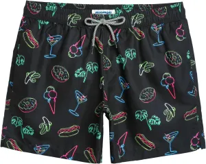 maamgic Mens Swim Trunks 5" Quick Dry Beach Shorts Bathing Suits with Mesh Lining Pockets