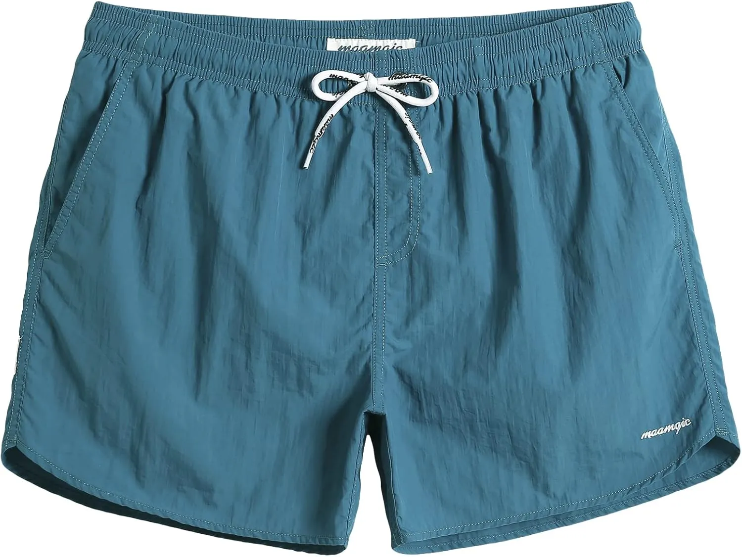 maamgic Mens Swim Trunks 5" with Mesh Lining Quick Dry Bathing Suits for Men Swim Shorts Swimwear