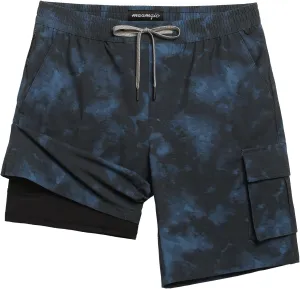 maamgic Mens Swim Trunks with Compression Liner 9 inch Quick Dry Men Bathing Suit Stretch Board Shorts