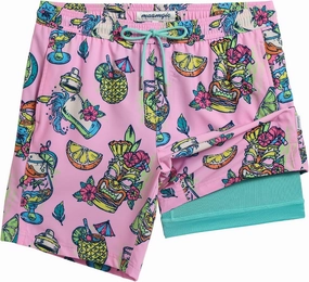 maamgic Mens Swim Trunks with Compression Liner 7 Inch Inseam Mens Bathing Suit Quick Dry Swimming Trunks Swimsuit