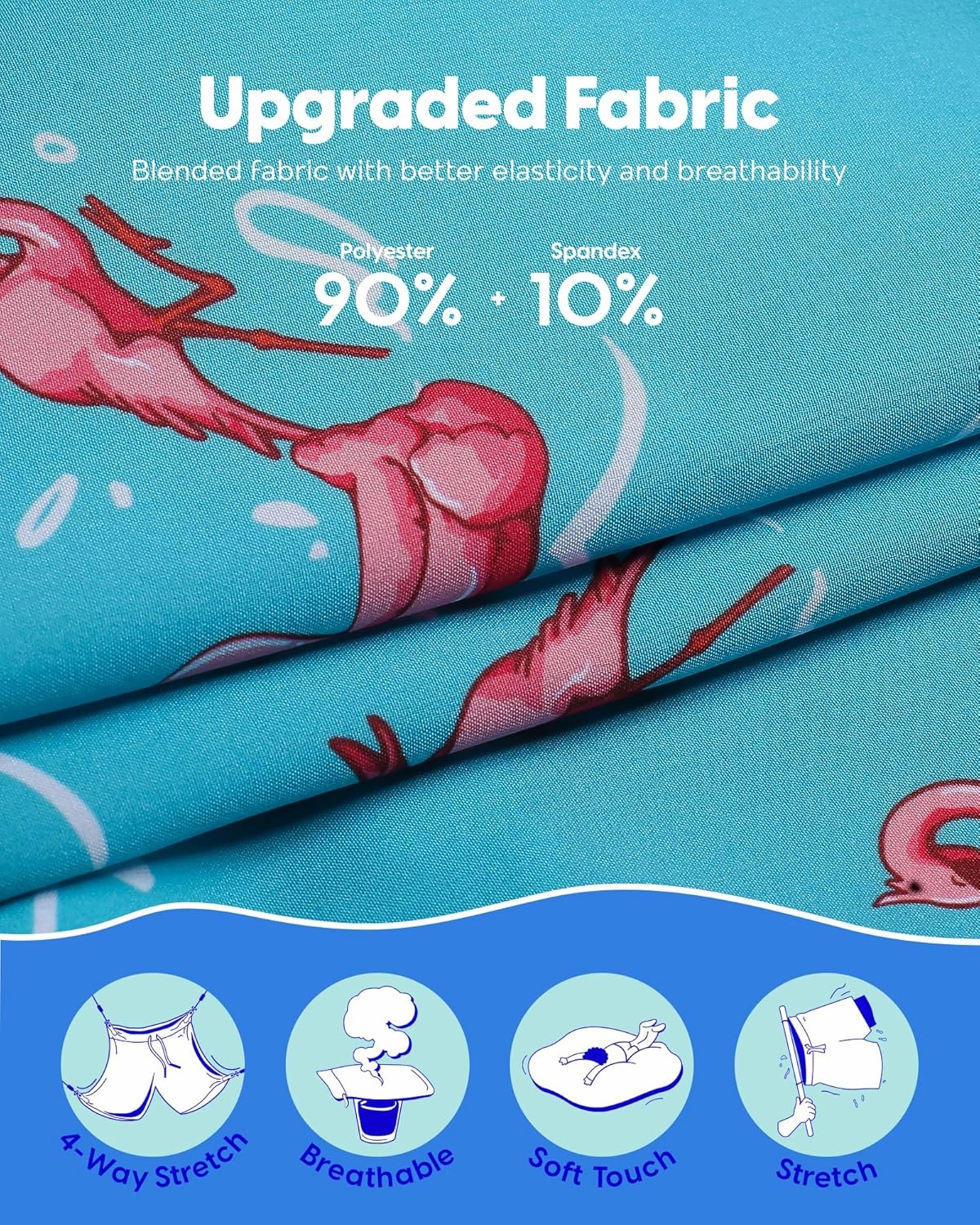 maamgic Mens Swim Trunks with Compression Liner 7" Bathing Suit Quick Dry Swimming Trunks for Men with Zipper Pockets