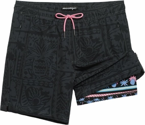 maamgic Mens Swim Trunks with Compression Liner 7" Bathing Suit Quick Dry Swimming Trunks for Men with Zipper Pockets