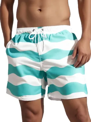 MADHERO Mens Swim Trunks 5 Inch Quick Dry Bathing Suit with Mesh Lining Beach Shorts