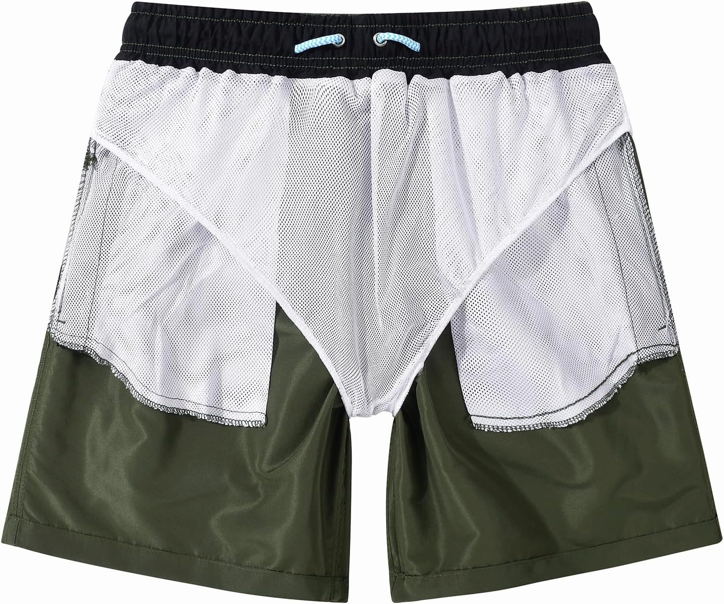 MADHERO Mens Swim Trunks 5 Inch Quick Dry Bathing Suit with Mesh Lining Beach Shorts