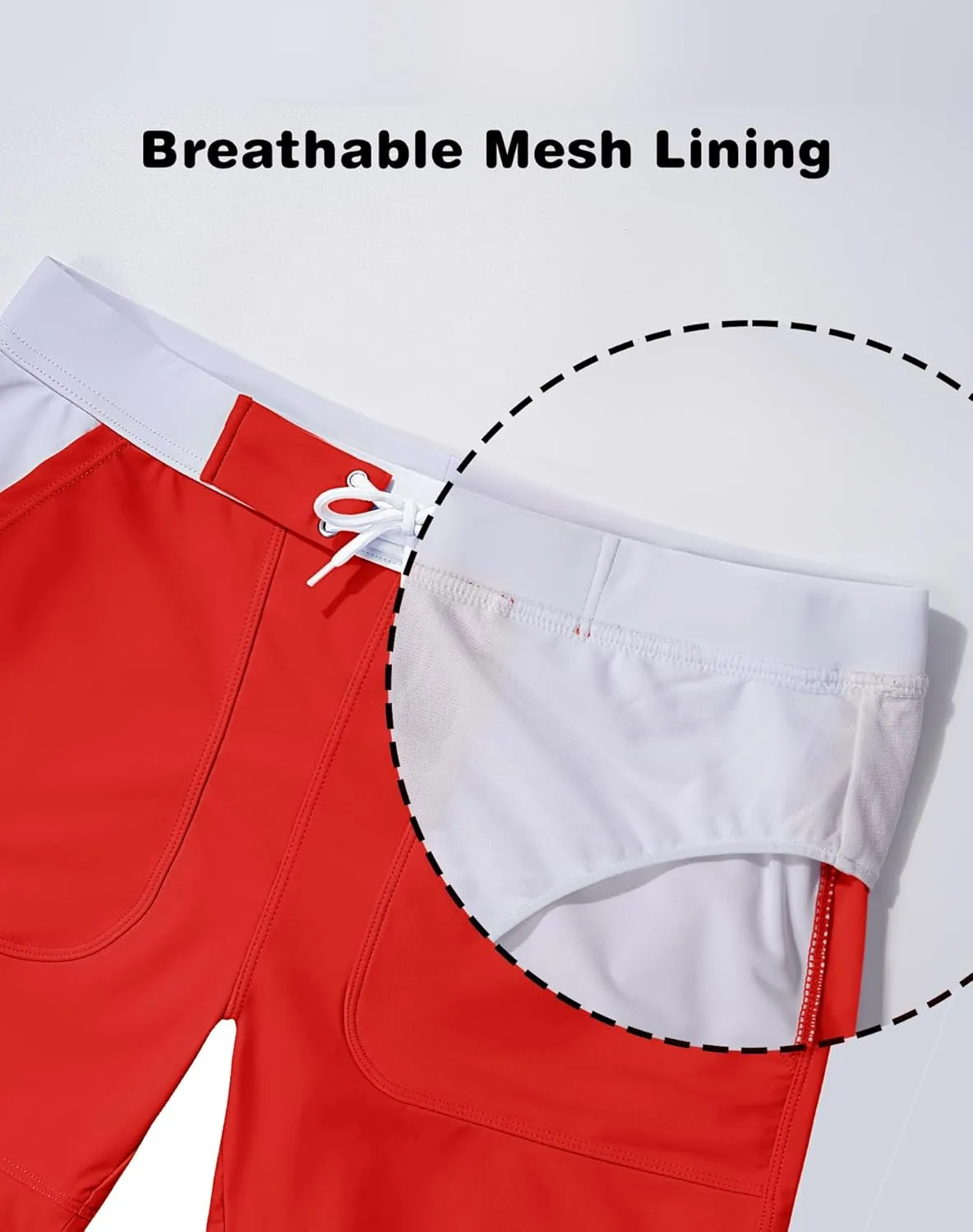 MAGNIVIT Men's Swimwear Swimsuits Solid Basic Long Swim Sport Trunks Board Shorts with Pockets