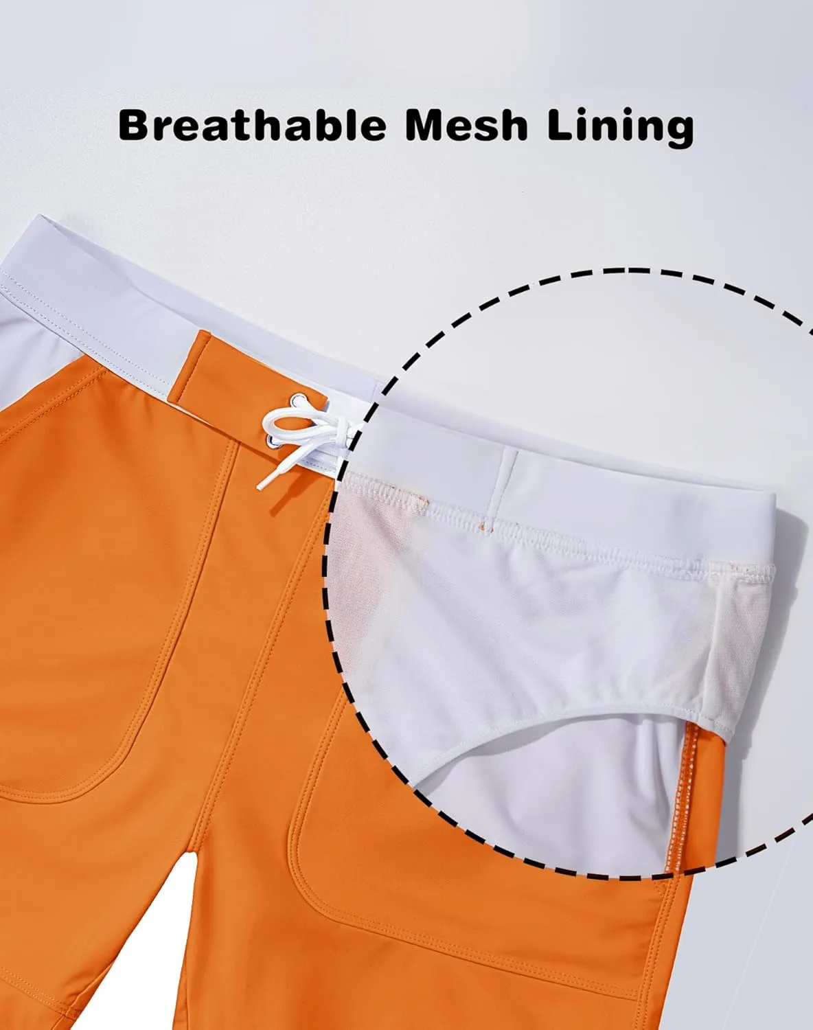 MAGNIVIT Men's Swimwear Swimsuits Solid Basic Long Swim Sport Trunks Board Shorts with Pockets