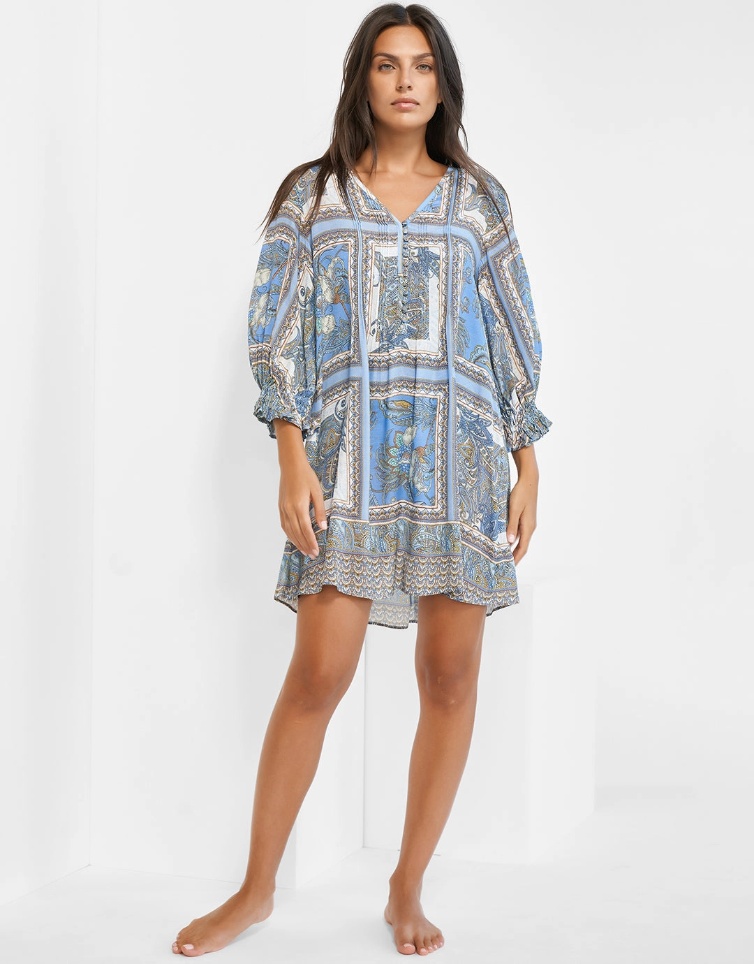 Majorelle Tunic - Oriental Horizon Blue