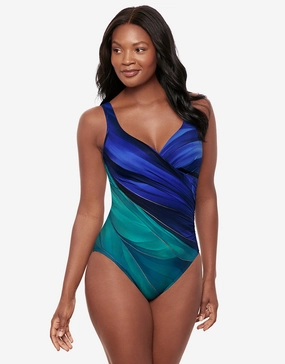 Maldiva Its A Wrap Swimsuit - Blue Multi